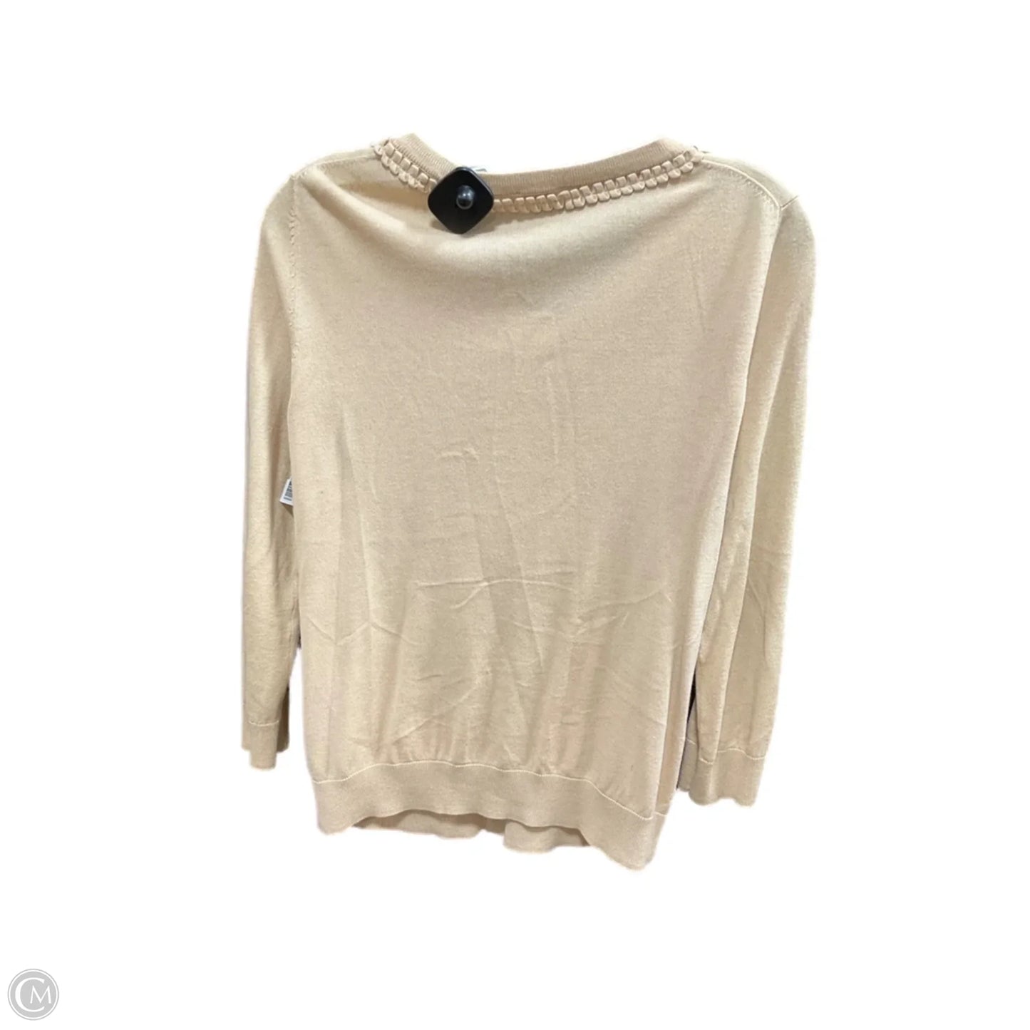 Sweater Cardigan By Talbots In Tan, Size: S