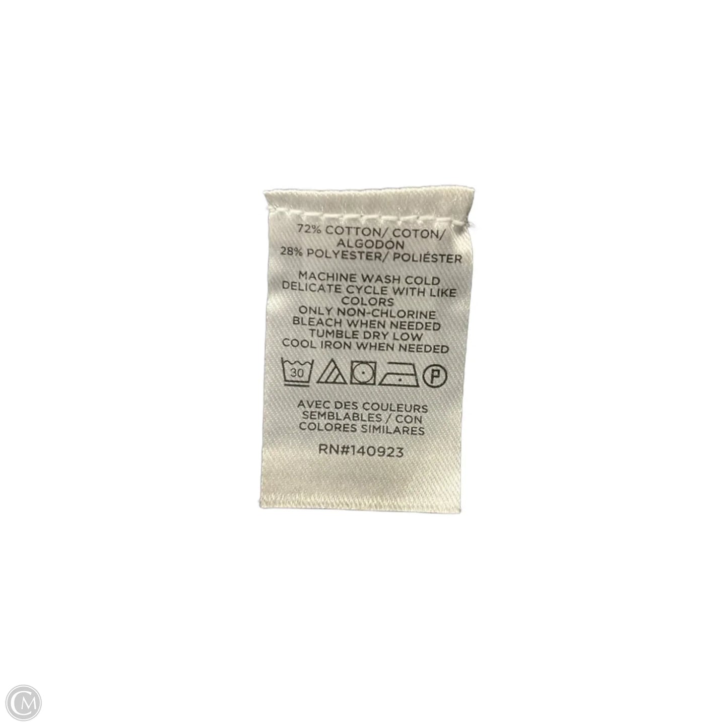 Top Short Sleeve By Loft In Black, Size: S