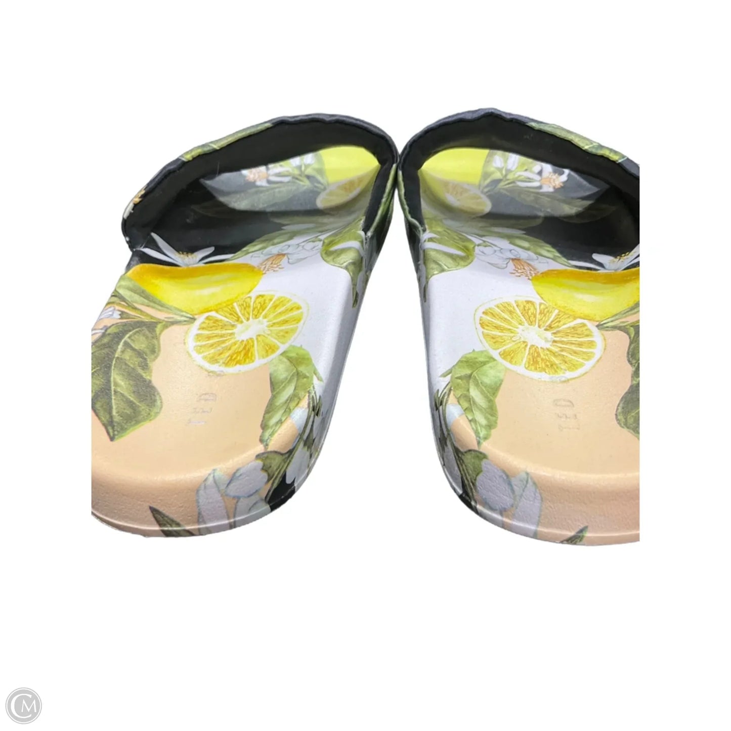 Sandals Flats By Ted Baker In Black & Yellow, Size: 9