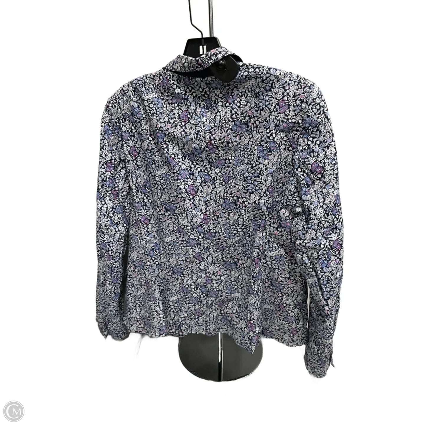 Blazer By Talbots In Floral Print, Size: 12