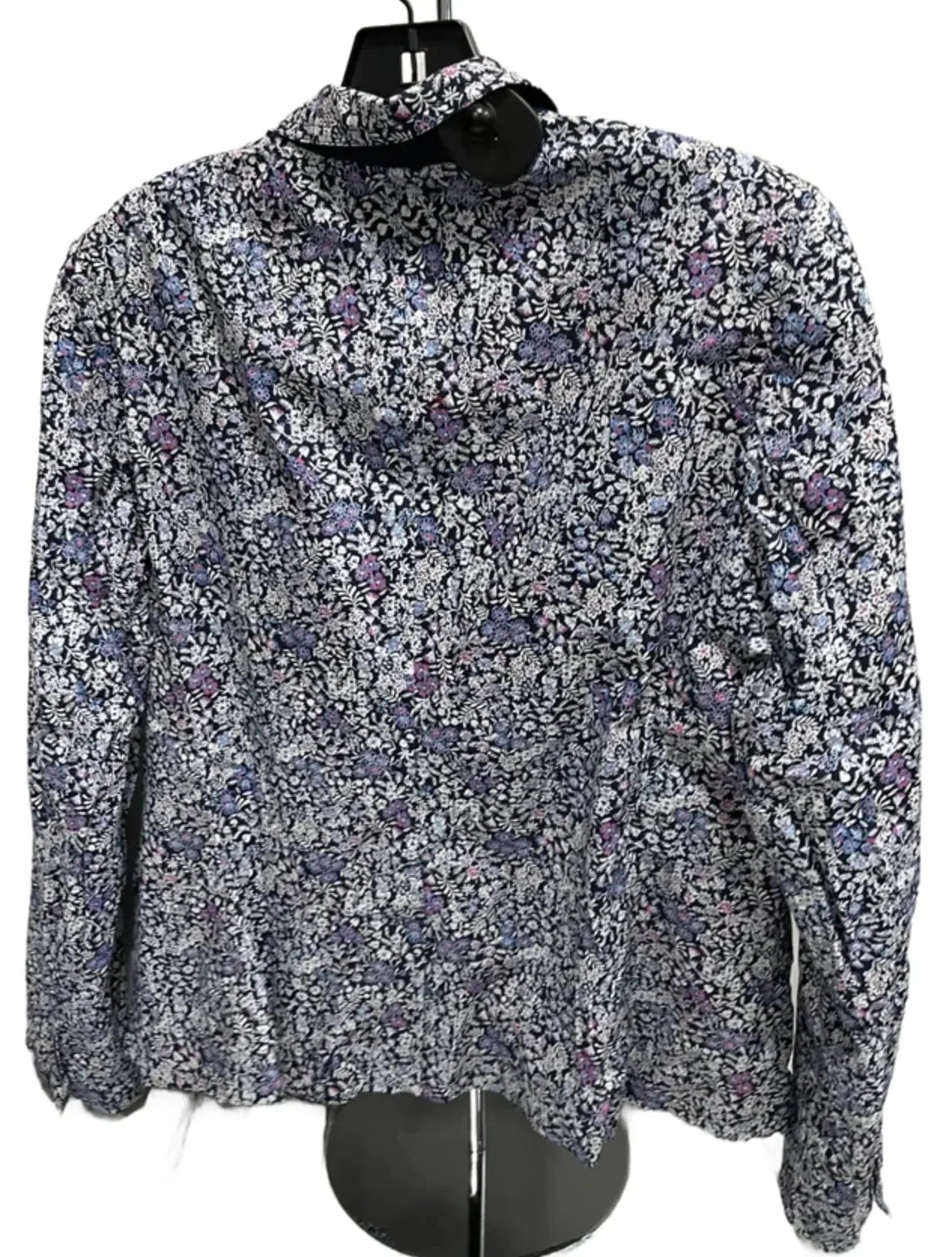 Blazer By Talbots In Floral Print, Size: 12