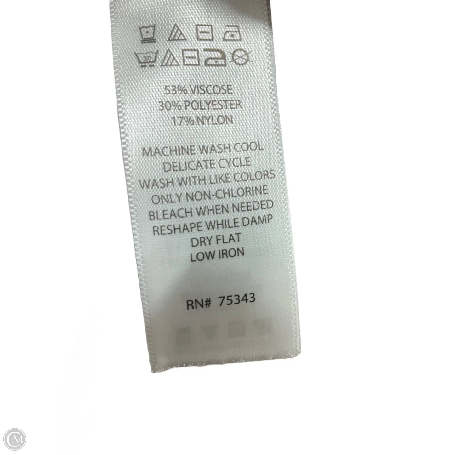 Sweater Cardigan By Tahari In Orange & Tan, Size: M