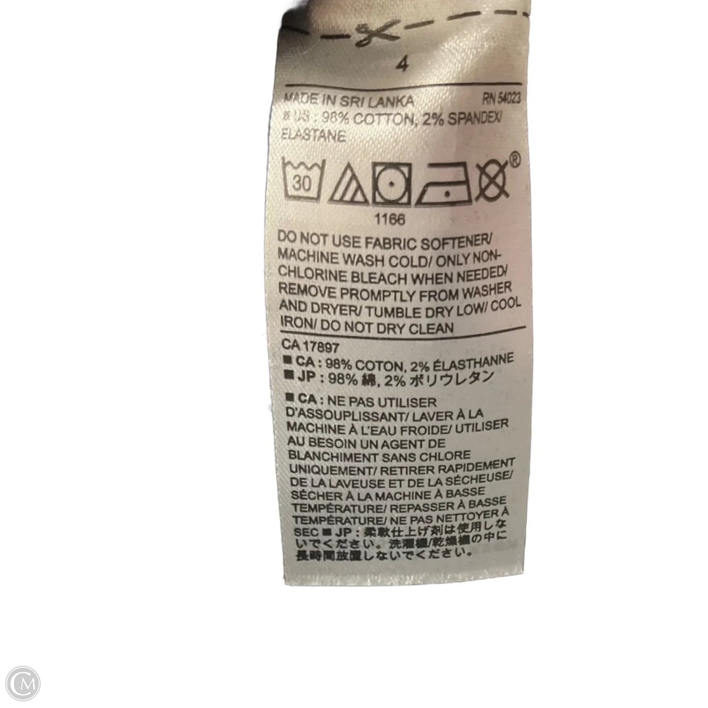 Blouse Long Sleeve By Banana Republic In Black & White, Size: 4