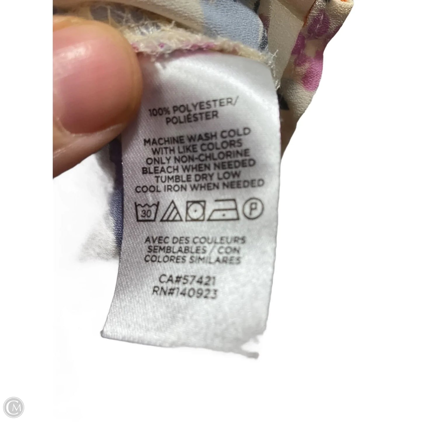 Top Sleeveless By Loft In Pink & Purple, Size: M