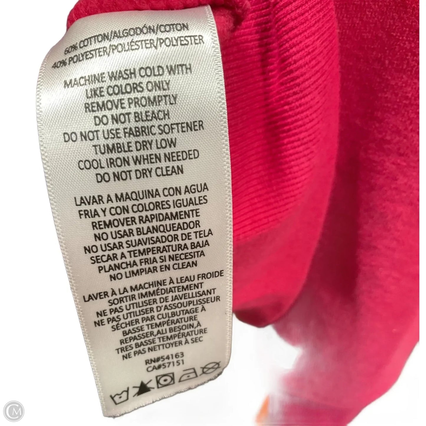 Athletic Sweatshirt Crewneck By Calvin Klein Performance In Pink, Size: L