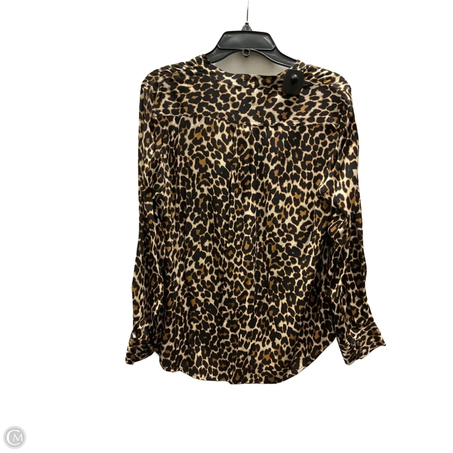 Top Long Sleeve By J. Crew In Leopard Print, Size: 12