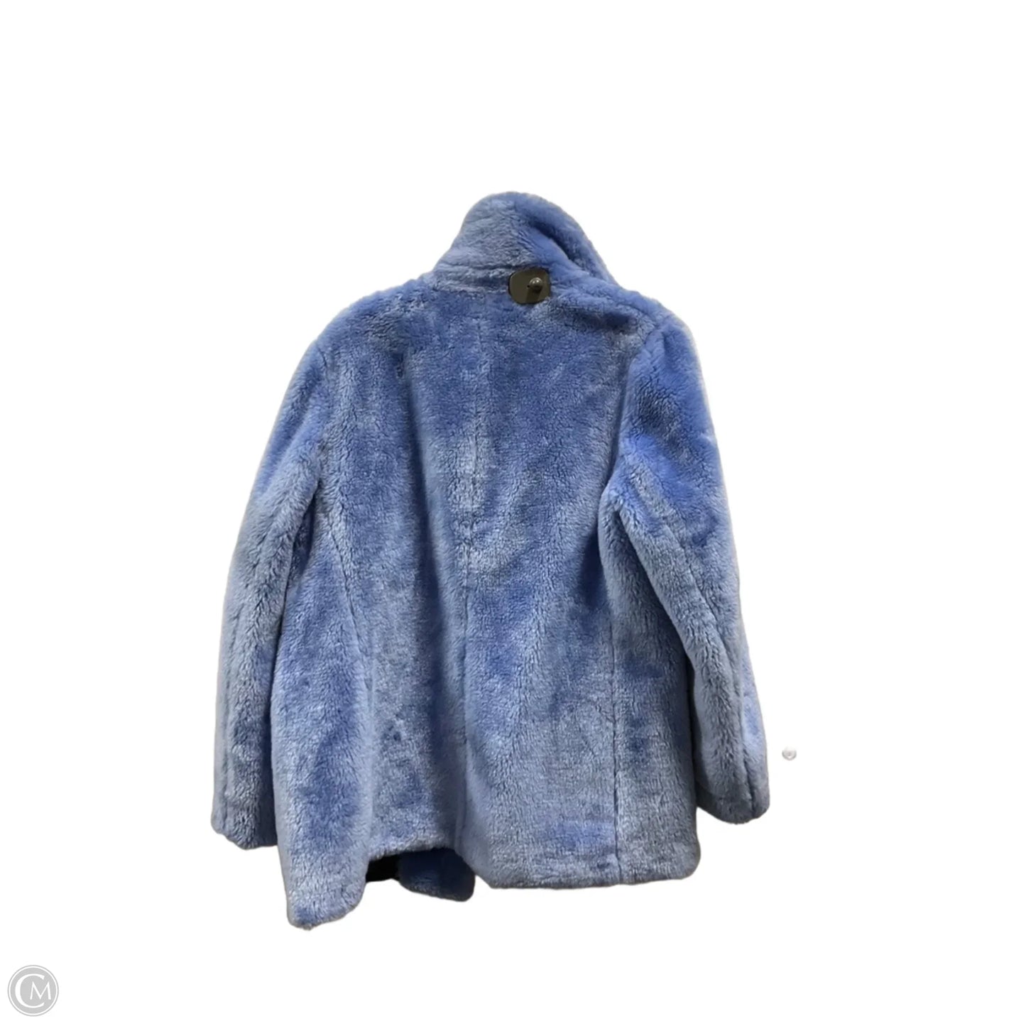 Coat Faux Fur & Sherpa By J. Crew In Blue, Size: L