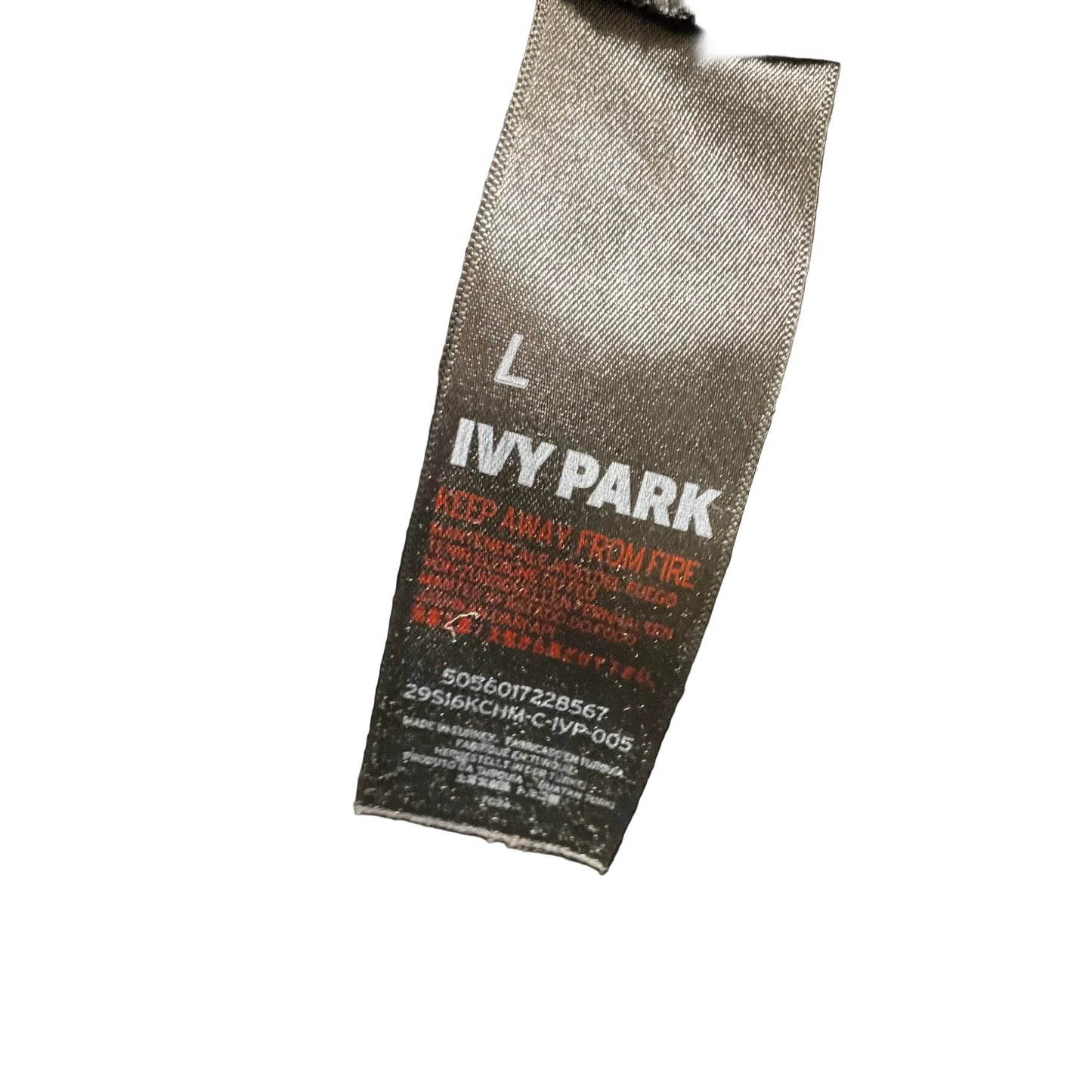 Sweatshirt Crewneck By Ivy Park In Grey, Size: L