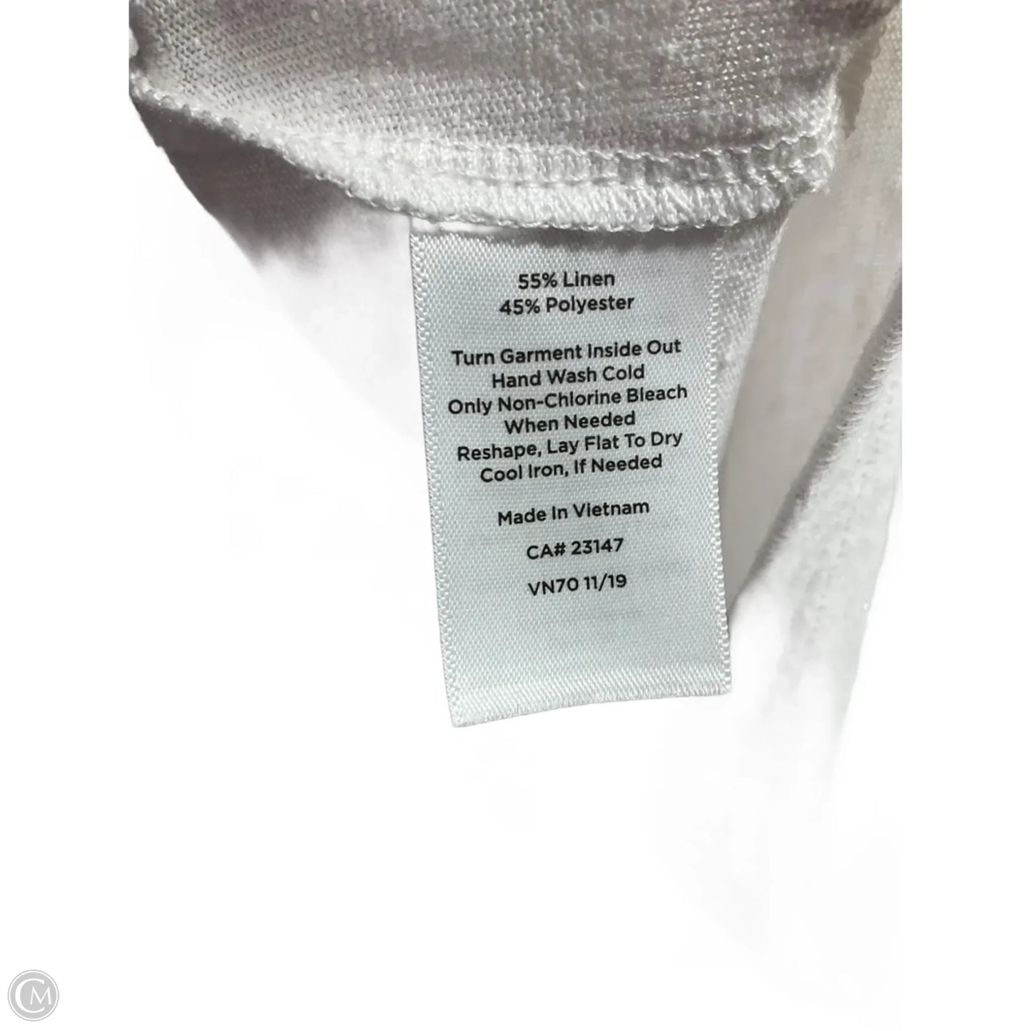 Top Short Sleeve By Talbots In Silver, Size: S