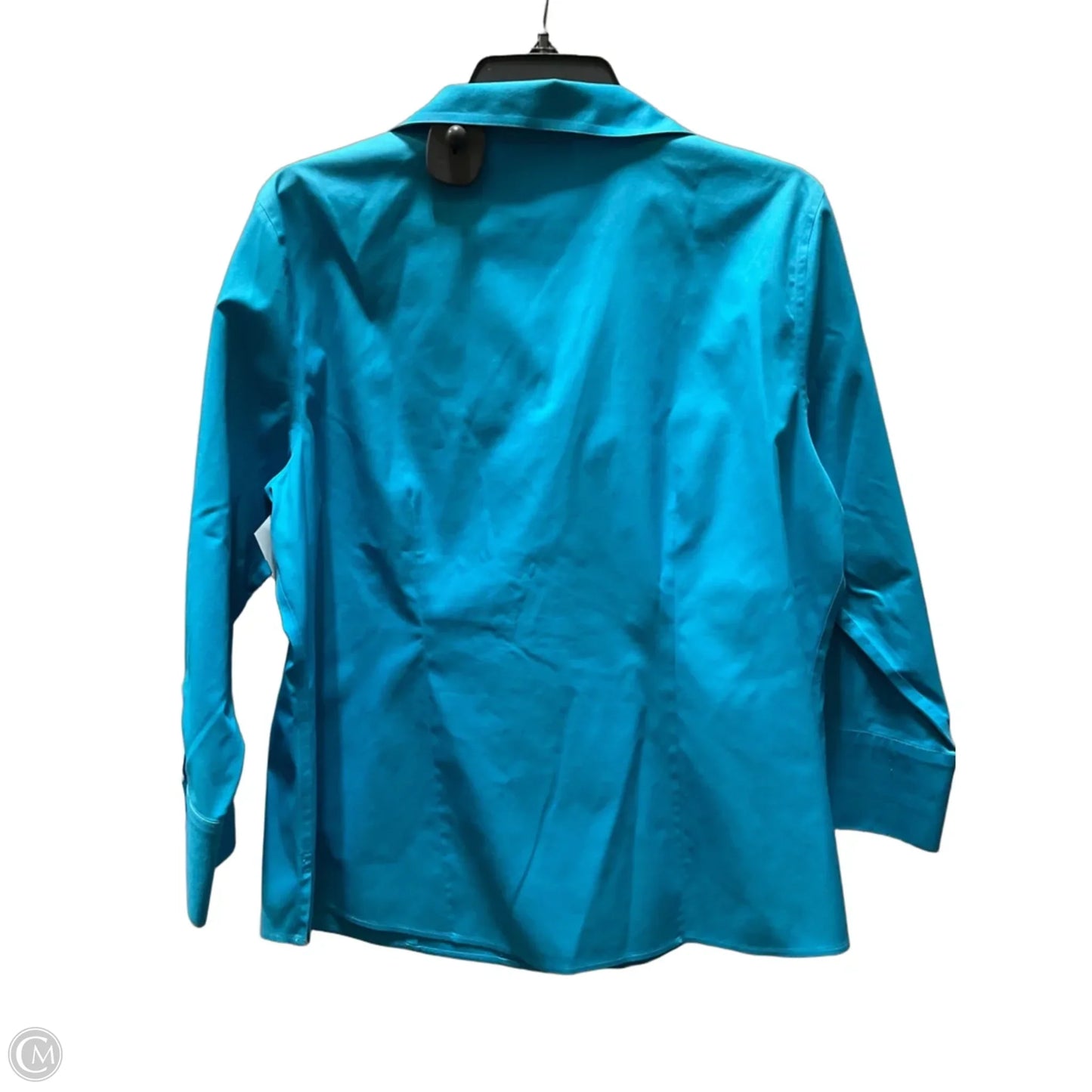 Blouse Long Sleeve By Chicos In Blue, Size: L