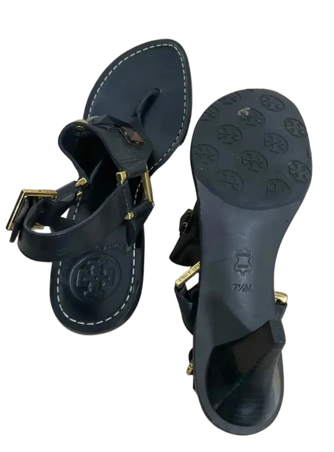 Sandals Designer By Tory Burch In Black, Size: 7.5