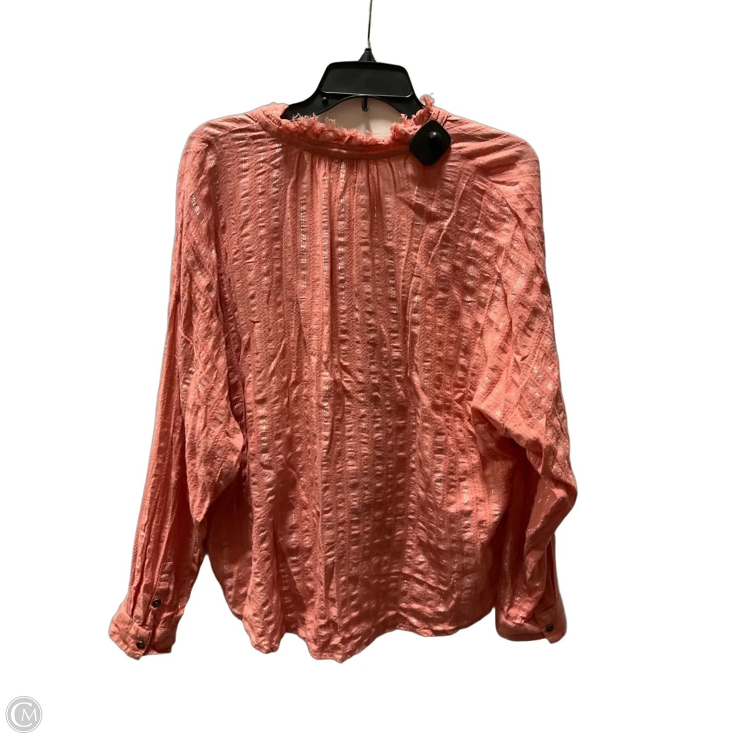 Top 3/4 Sleeve By Pilcro In Coral, Size: L