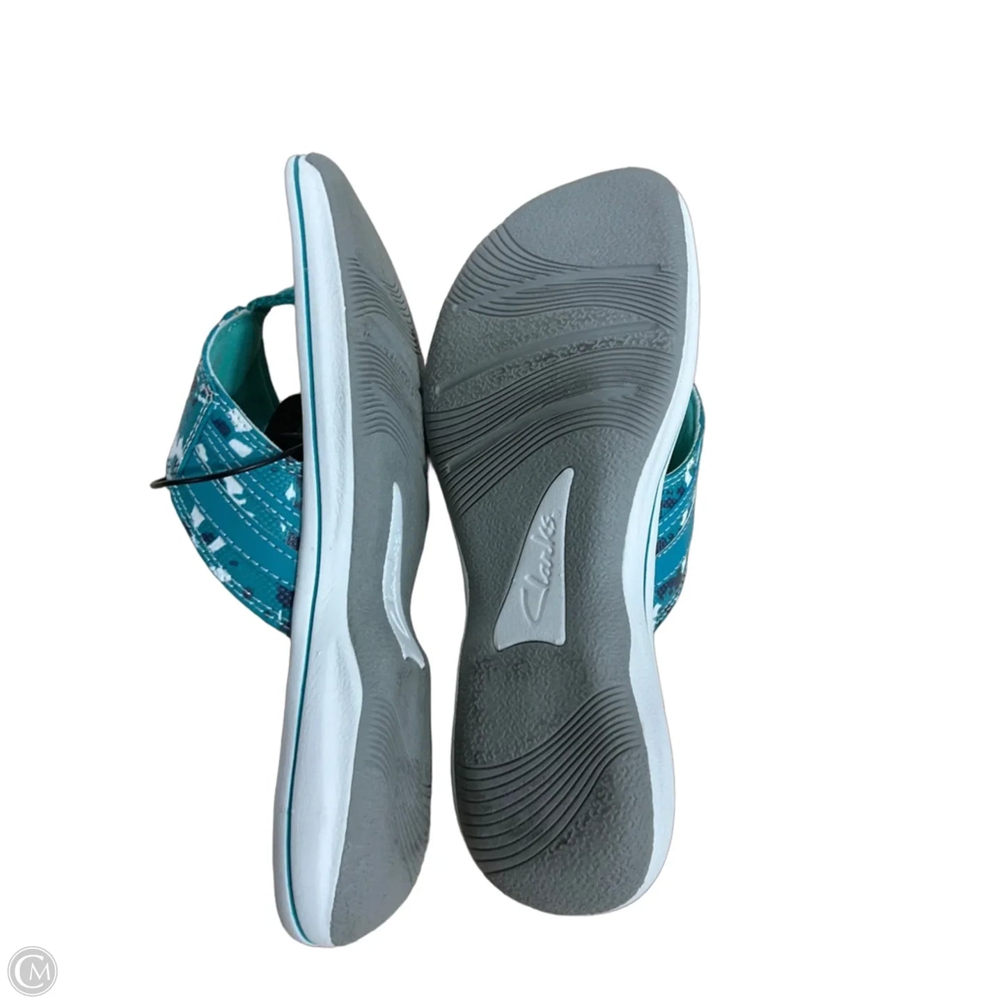 Sandals Flip Flops By Clarks In Blue, Size: 6