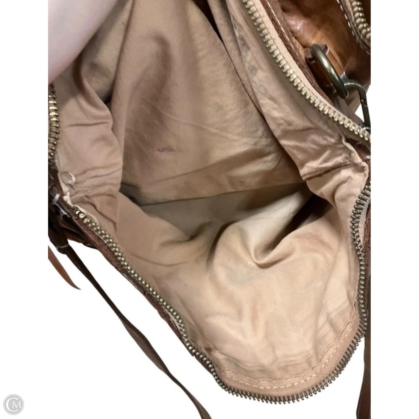 Handbag Leather By Cmc, Size: Medium