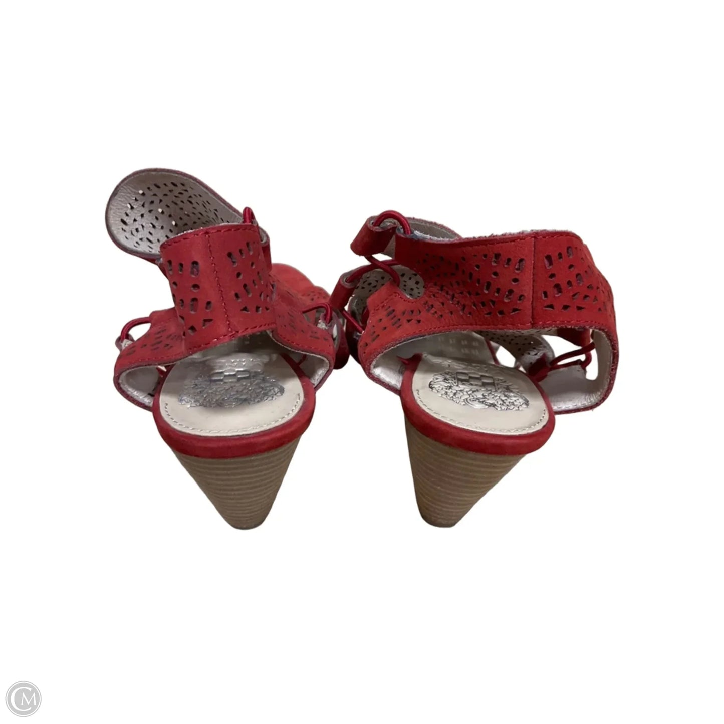 Sandals Heels Block By Vince Camuto In Red, Size: 8