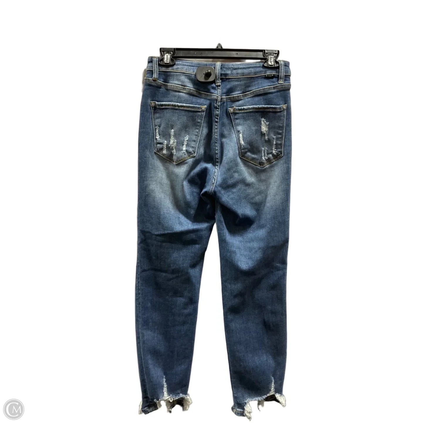 Jeans Straight By Risen In Blue, Size: 4