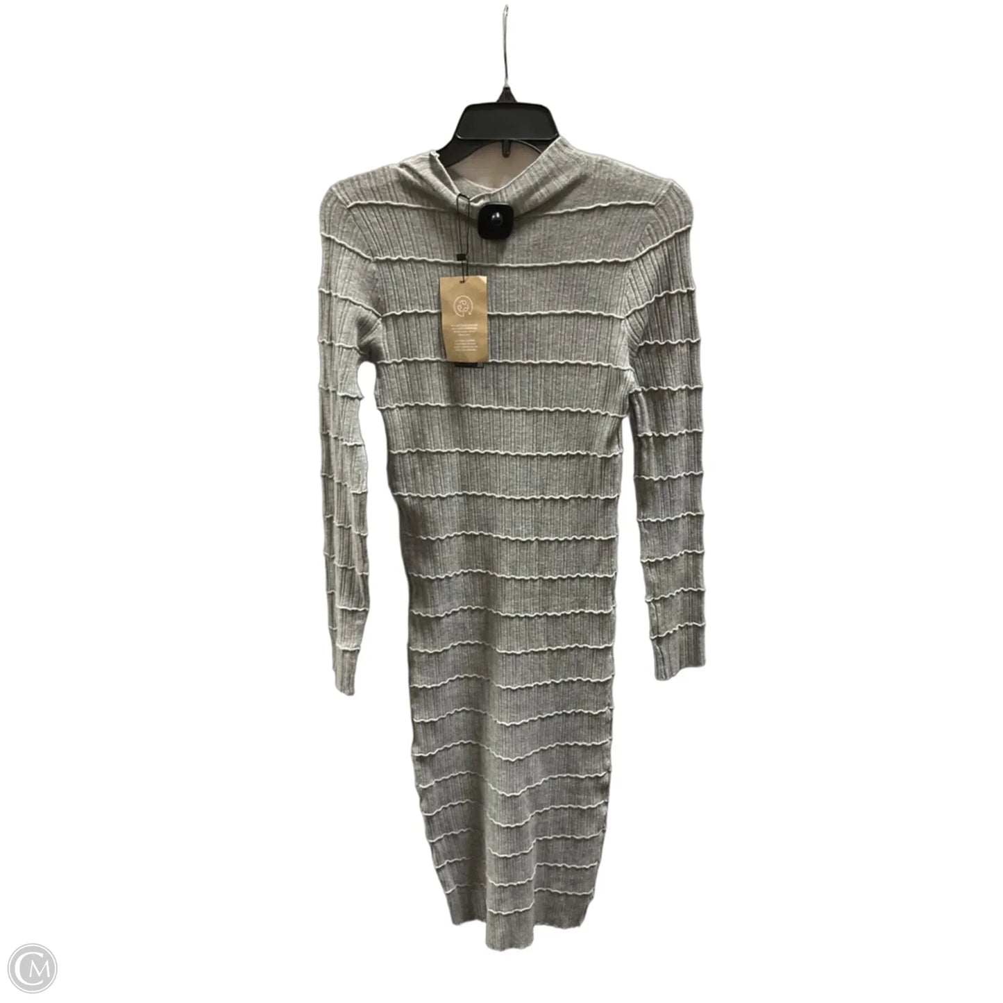 Dress Casual Midi By Vero Moda In Grey, Size: S