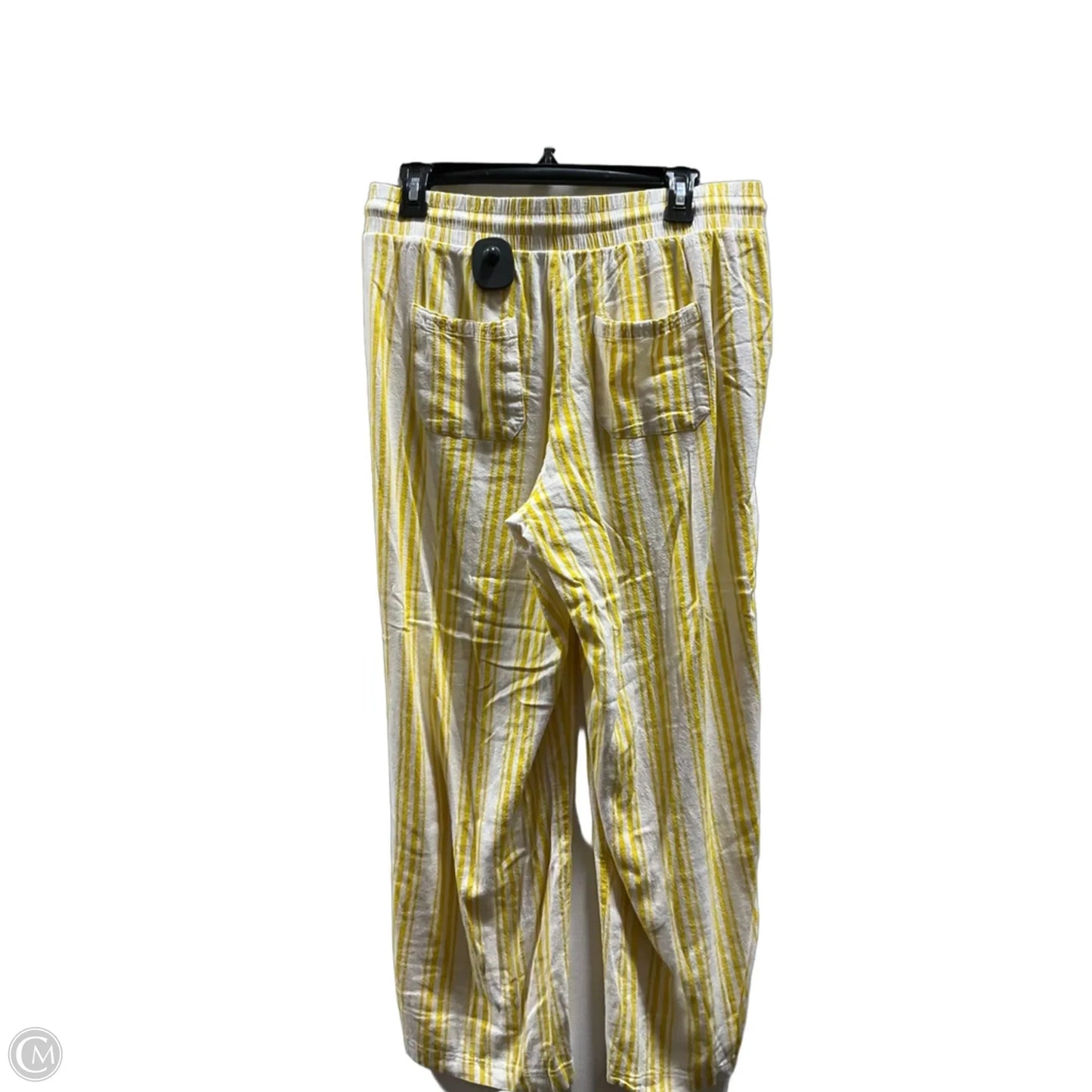 Pants Lounge By Torrid In White & Yellow, Size: M