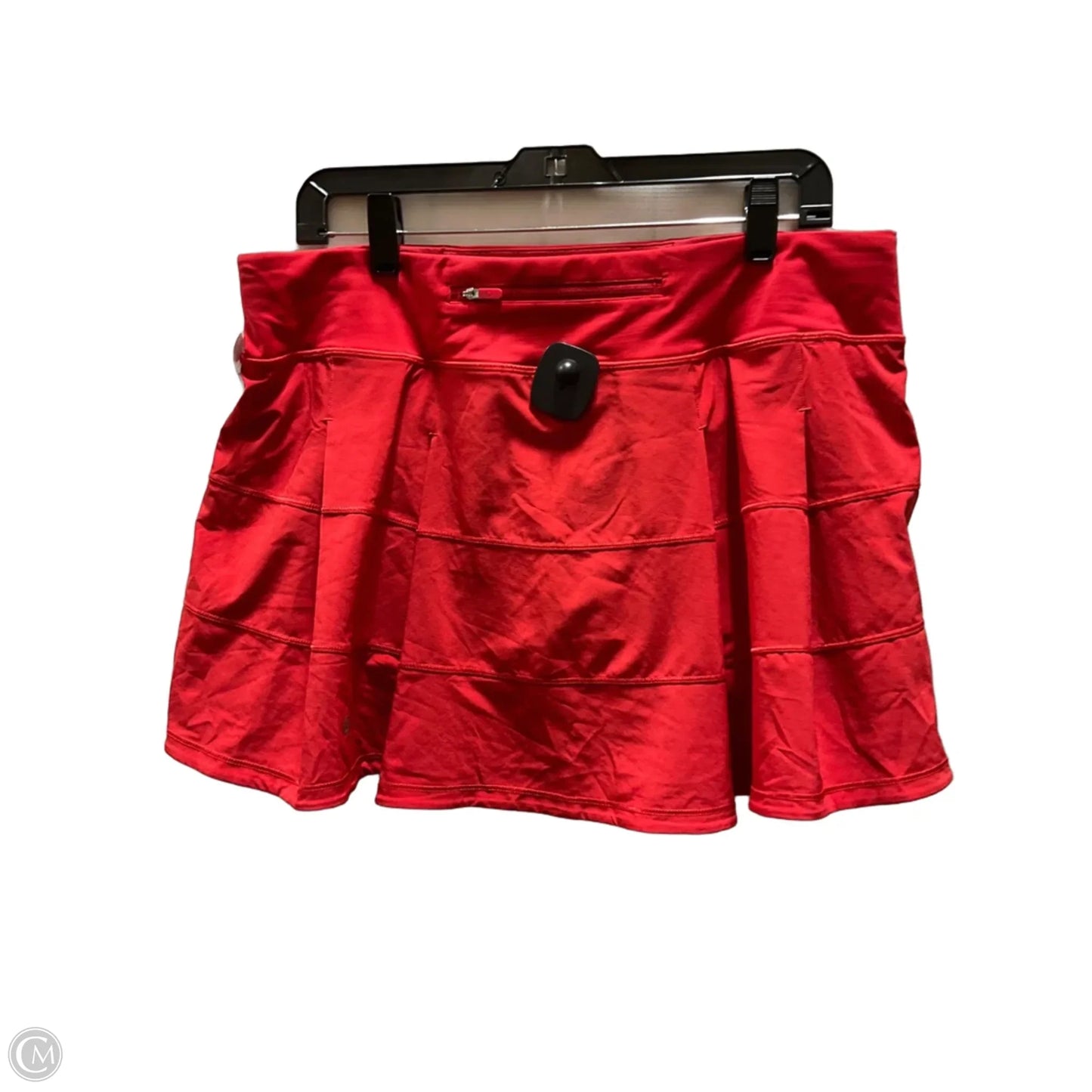 Athletic Skort By Lululemon In Red, Size: 12