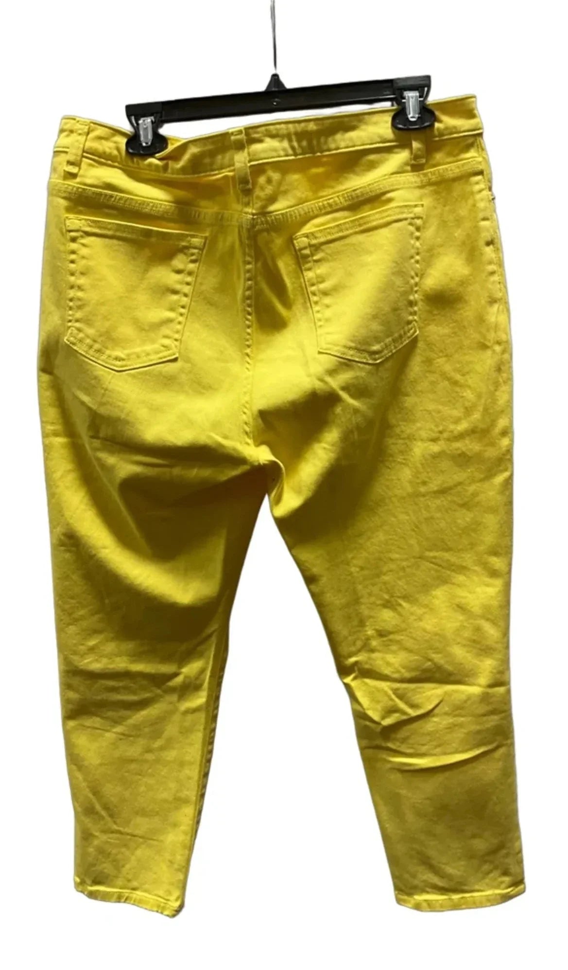 Jeans Cropped By Michael Kors In Yellow, Size: 12