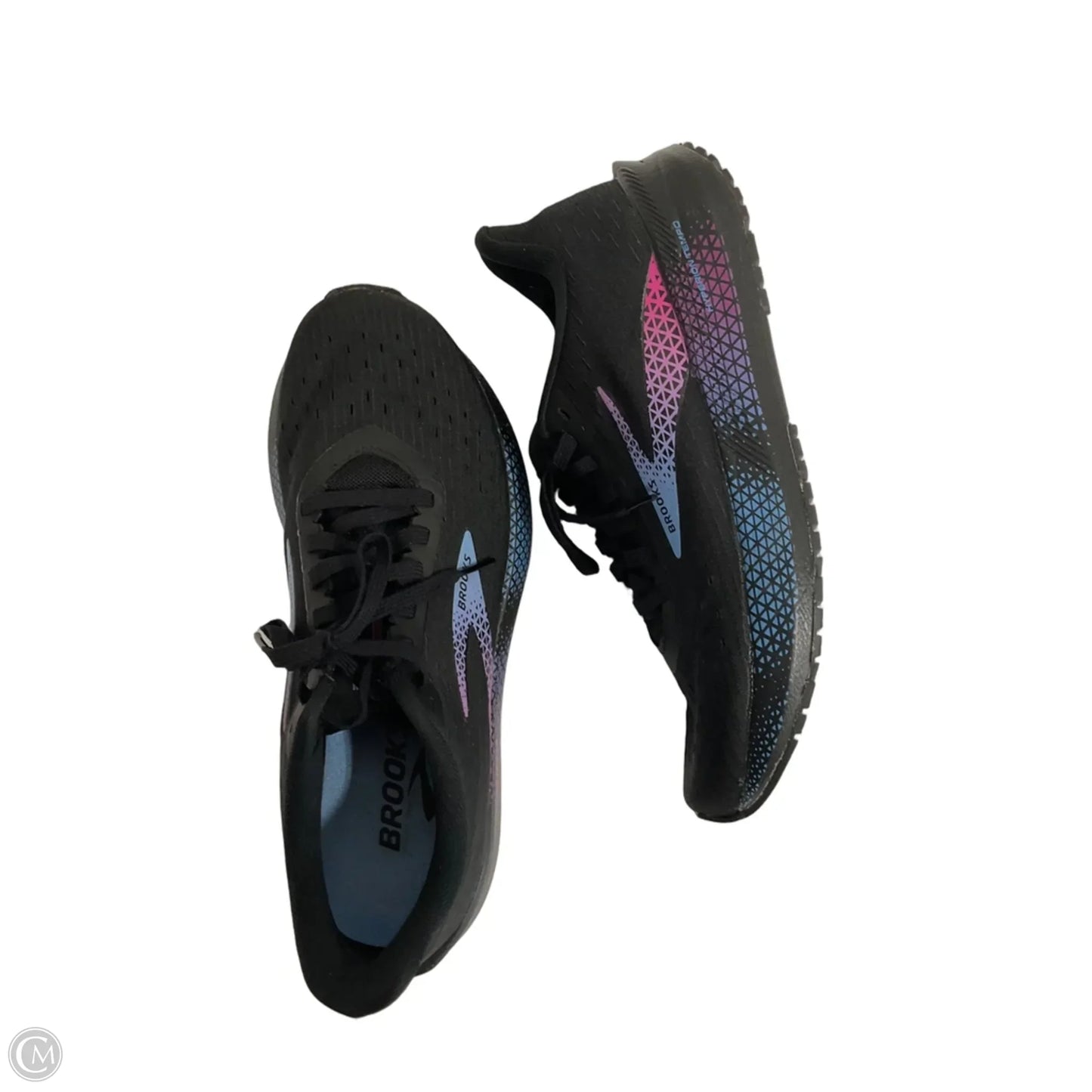 Shoes Athletic By Brooks In Black & Blue, Size: 8