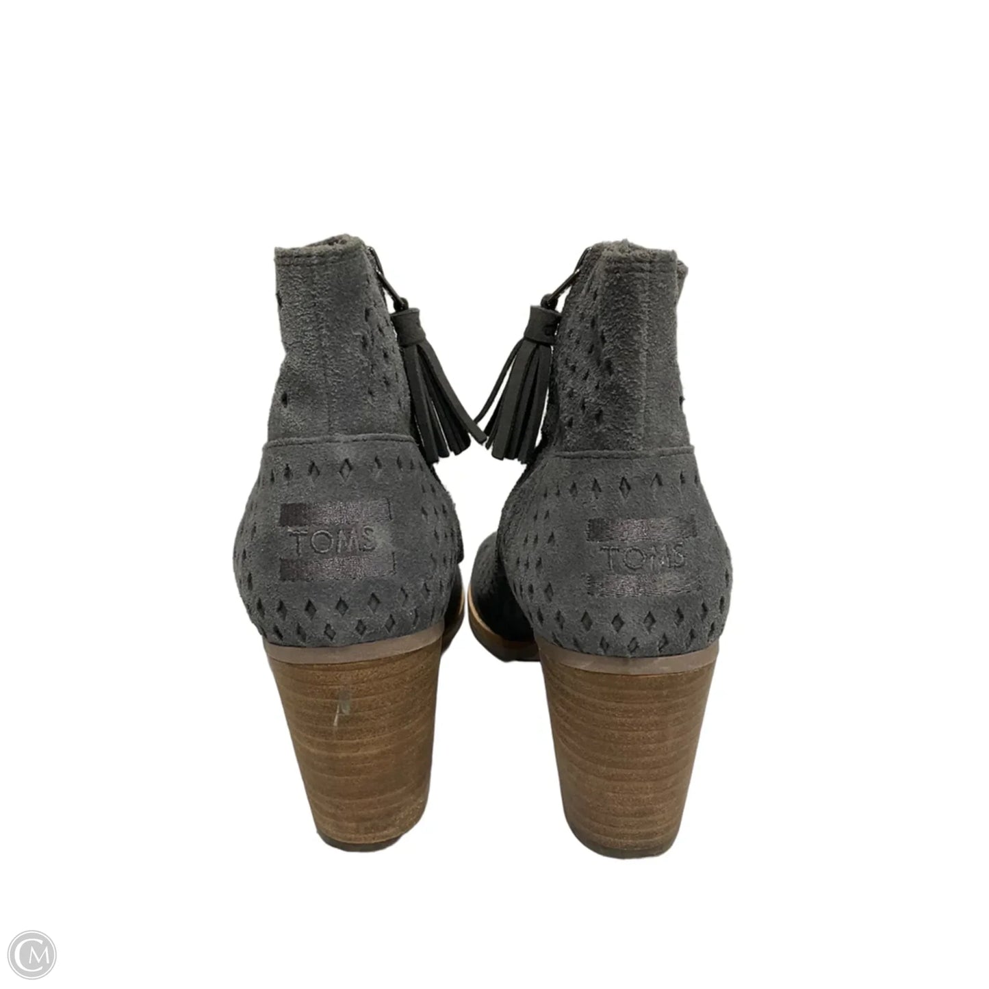 Boots Ankle Heels By Toms In Grey, Size: 7.5