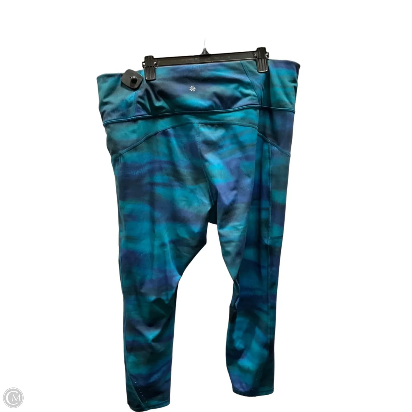 Athletic Leggings By Athleta In Teal, Size: 3x