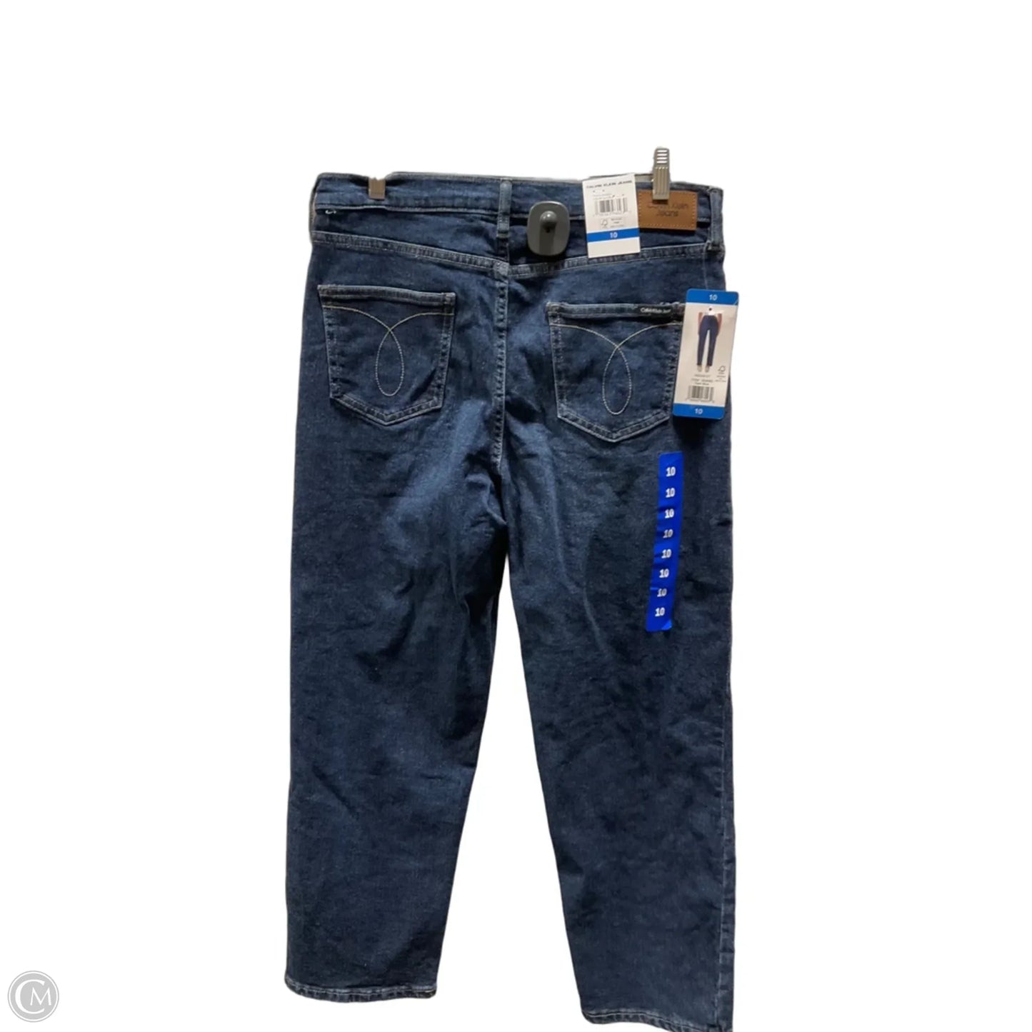Jeans Straight By Calvin Klein In Blue, Size: 10
