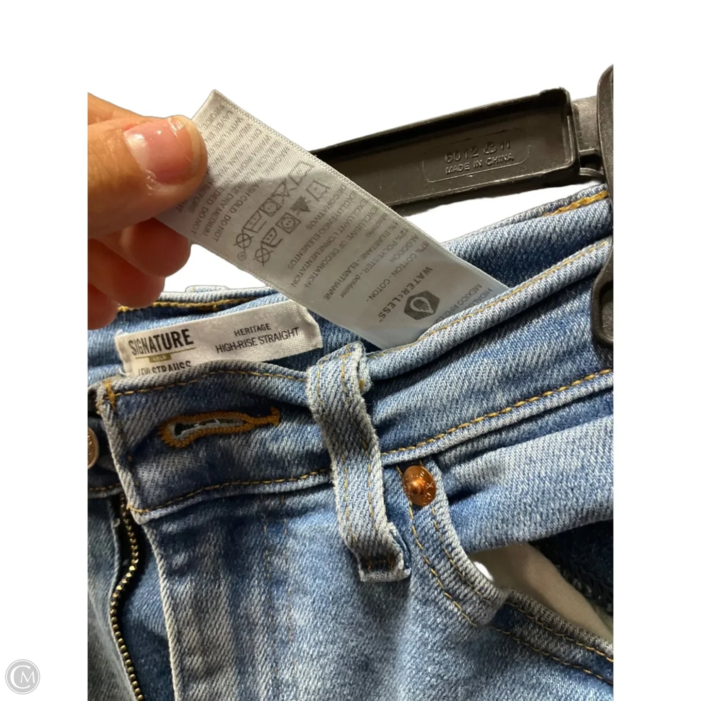 Jeans Straight By Levis In Blue, Size: 8