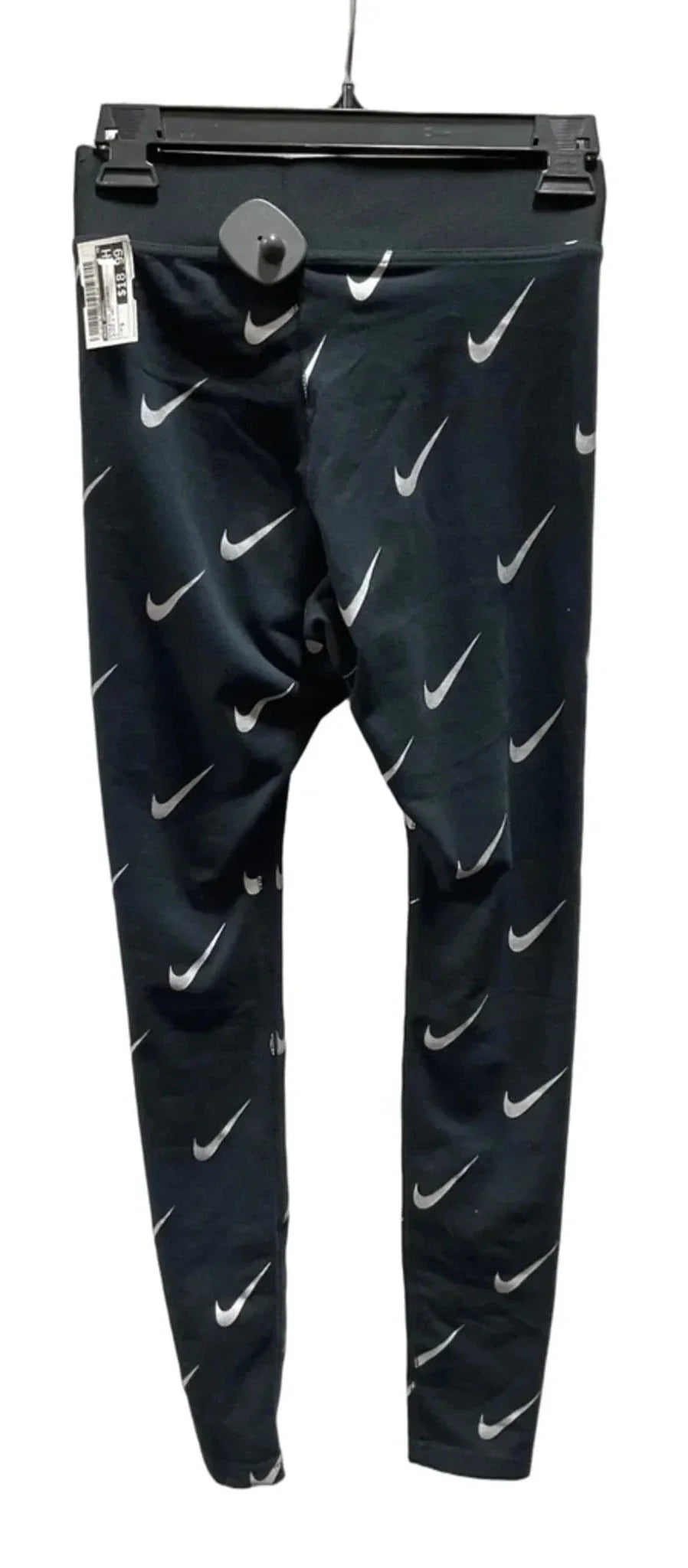 Athletic Leggings By Nike Apparel In Black & Grey, Size: S