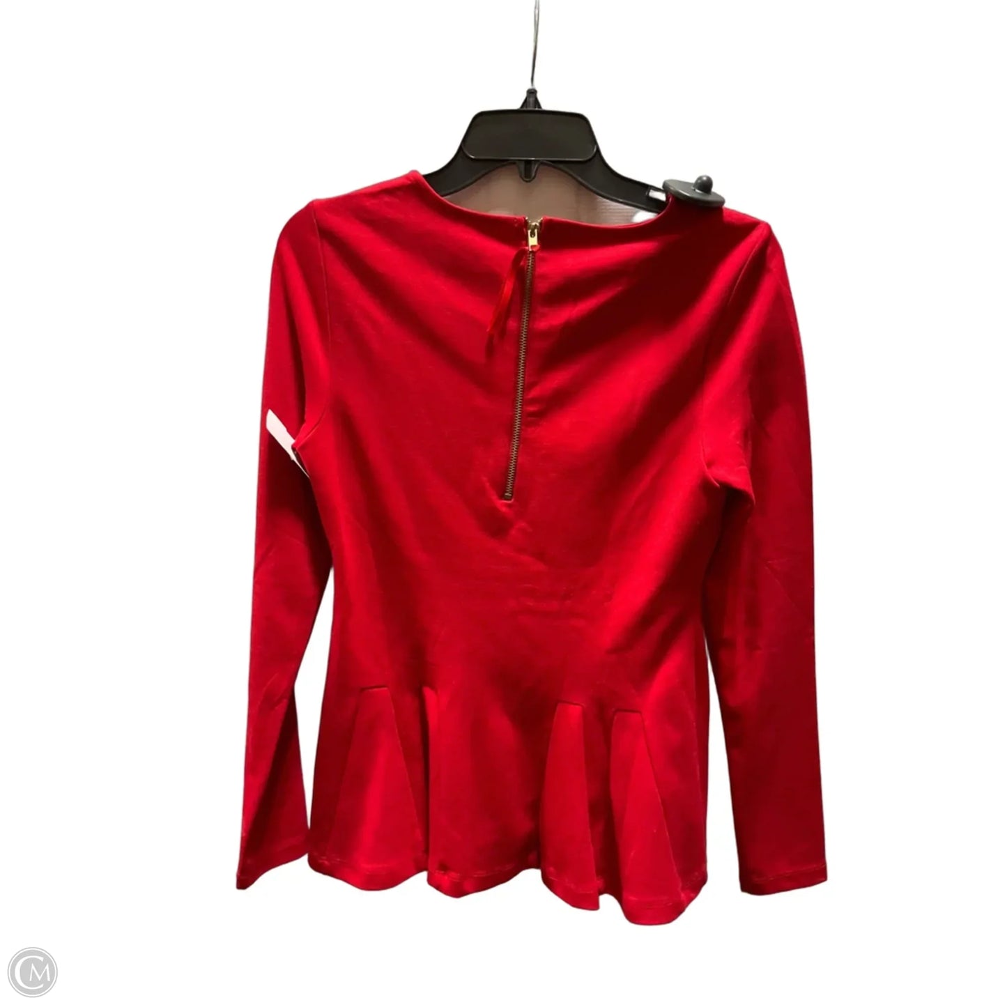 Top Long Sleeve By Catherine Malandrino In Red, Size: S