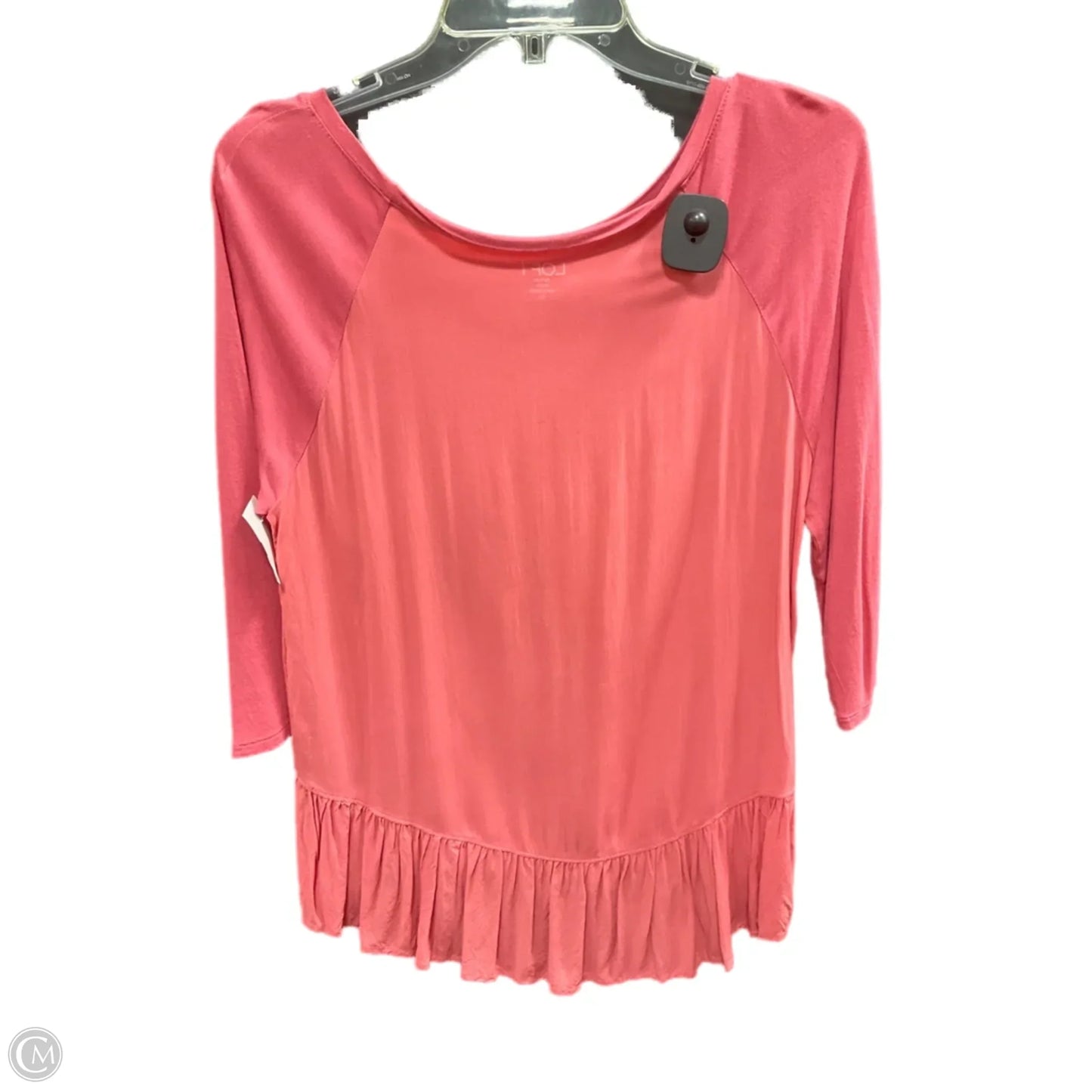 Top Long Sleeve By Loft In Pink, Size: M