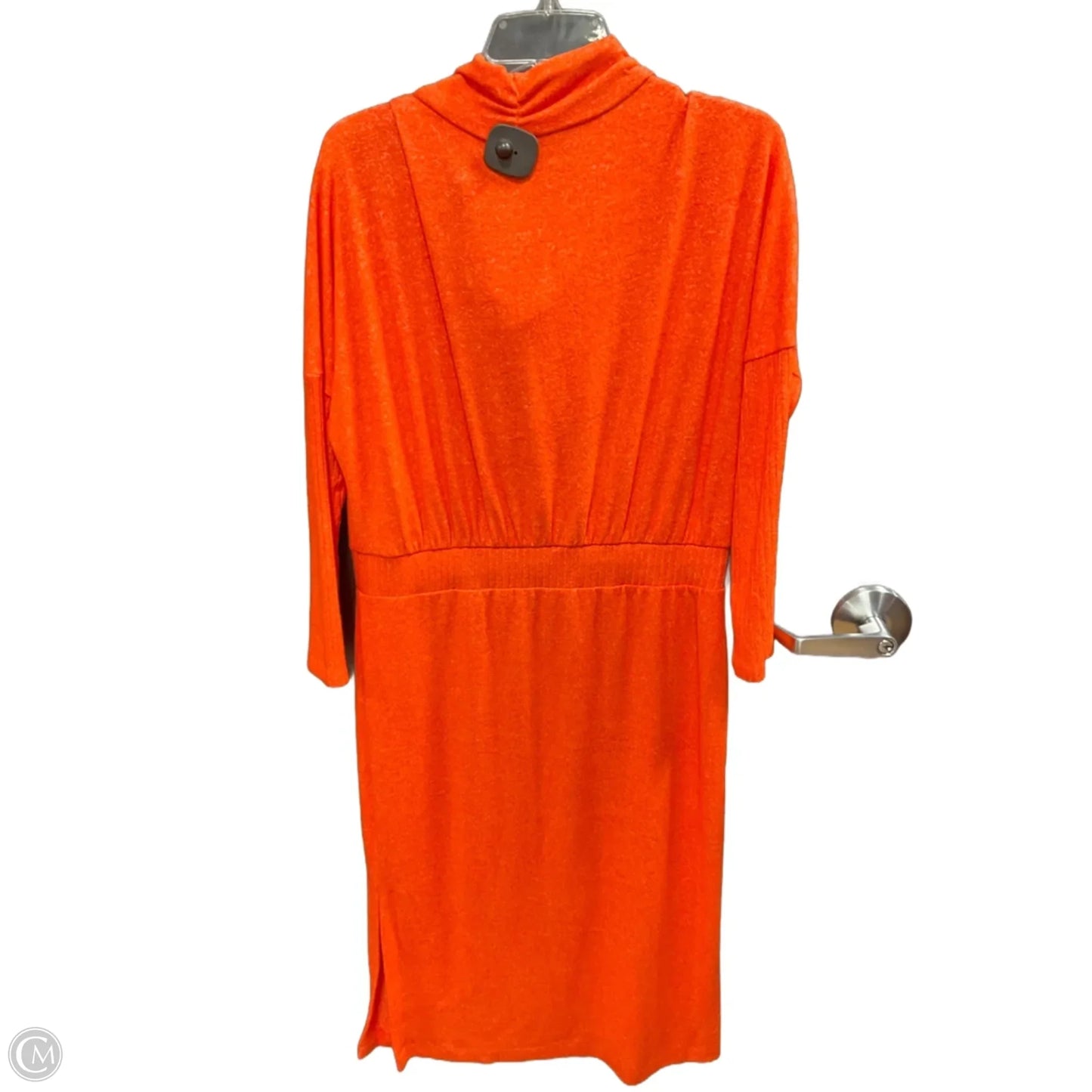 Dress Casual Midi By Anthropologie In Orange, Size: L