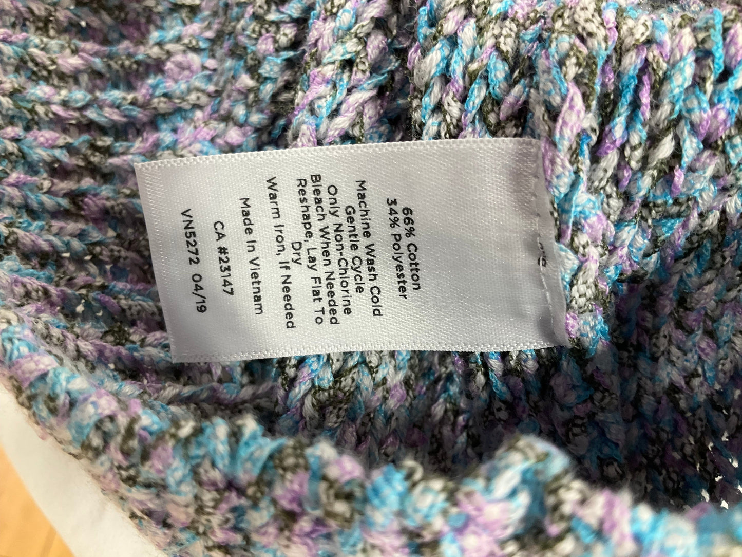 Sweater By Talbots In Blue & Purple, Size: Sp