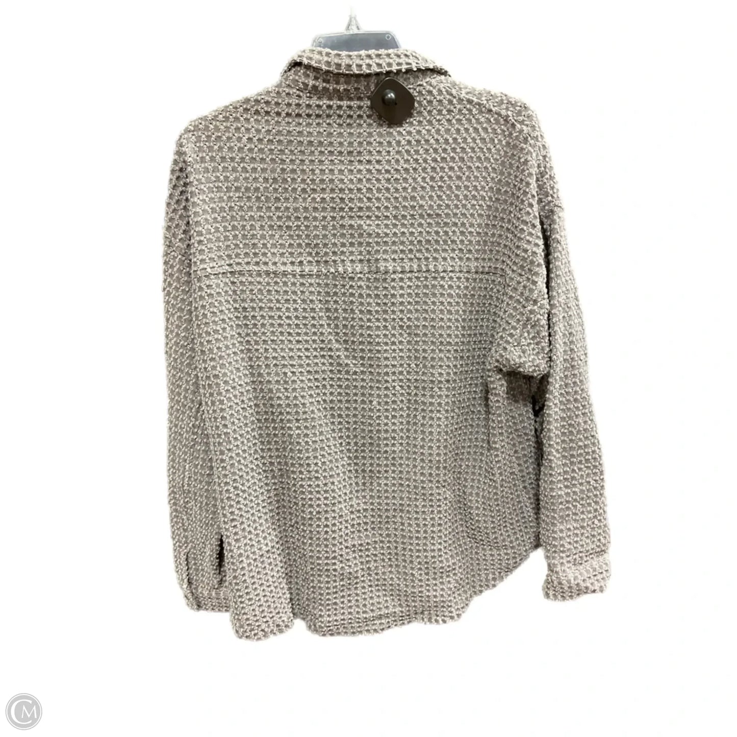 Jacket Shirt By Bke In Grey, Size: M