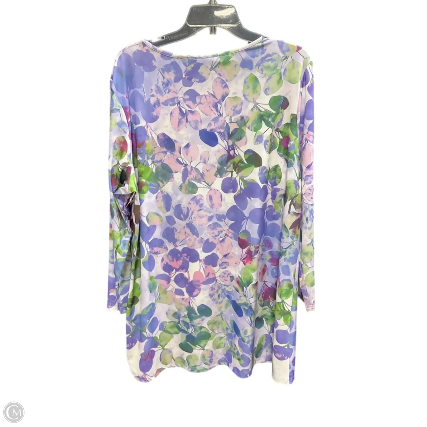 Top Long Sleeve By Lily In Purple, Size: 2x