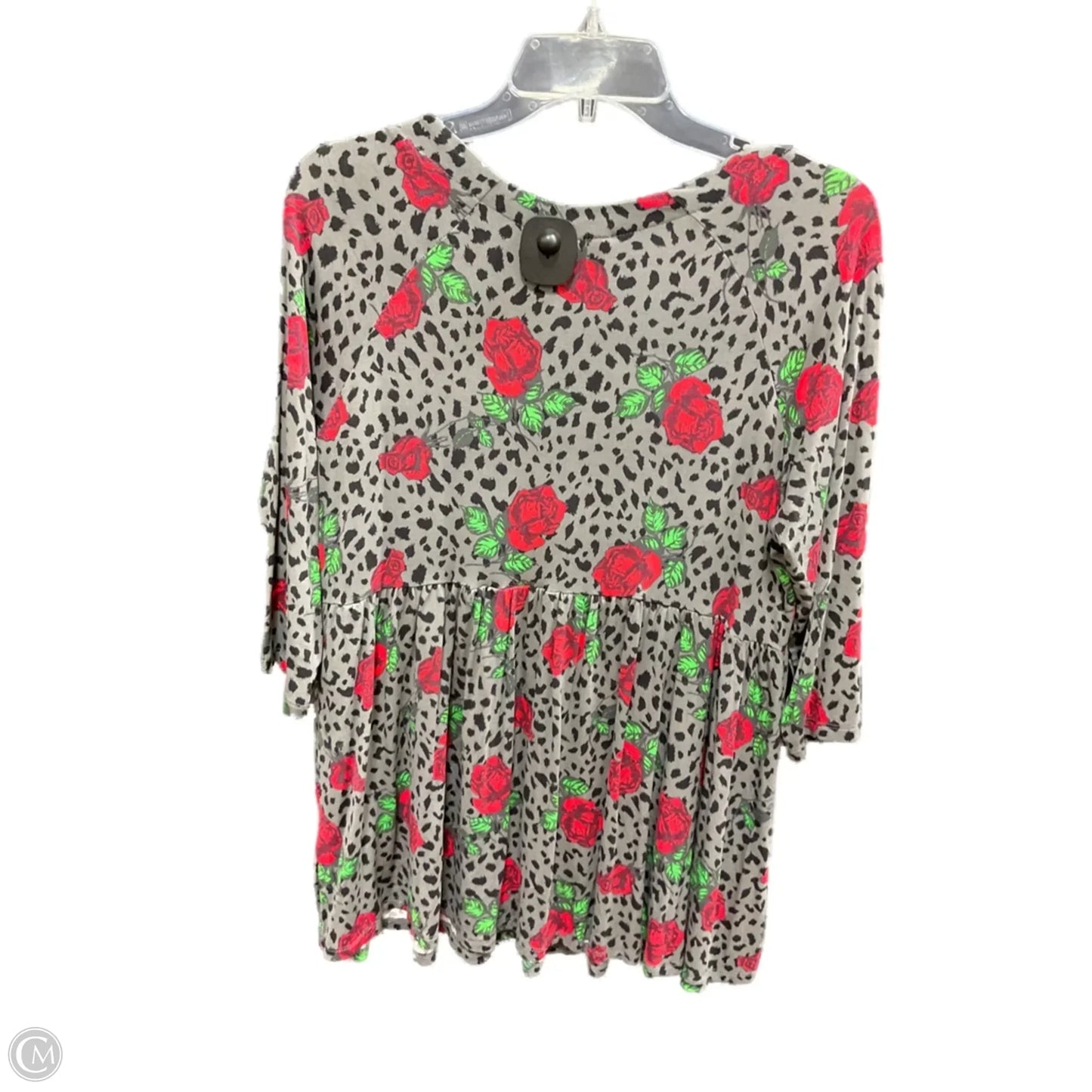 Top 3/4 Sleeve By Torrid In Floral Print, Size: L