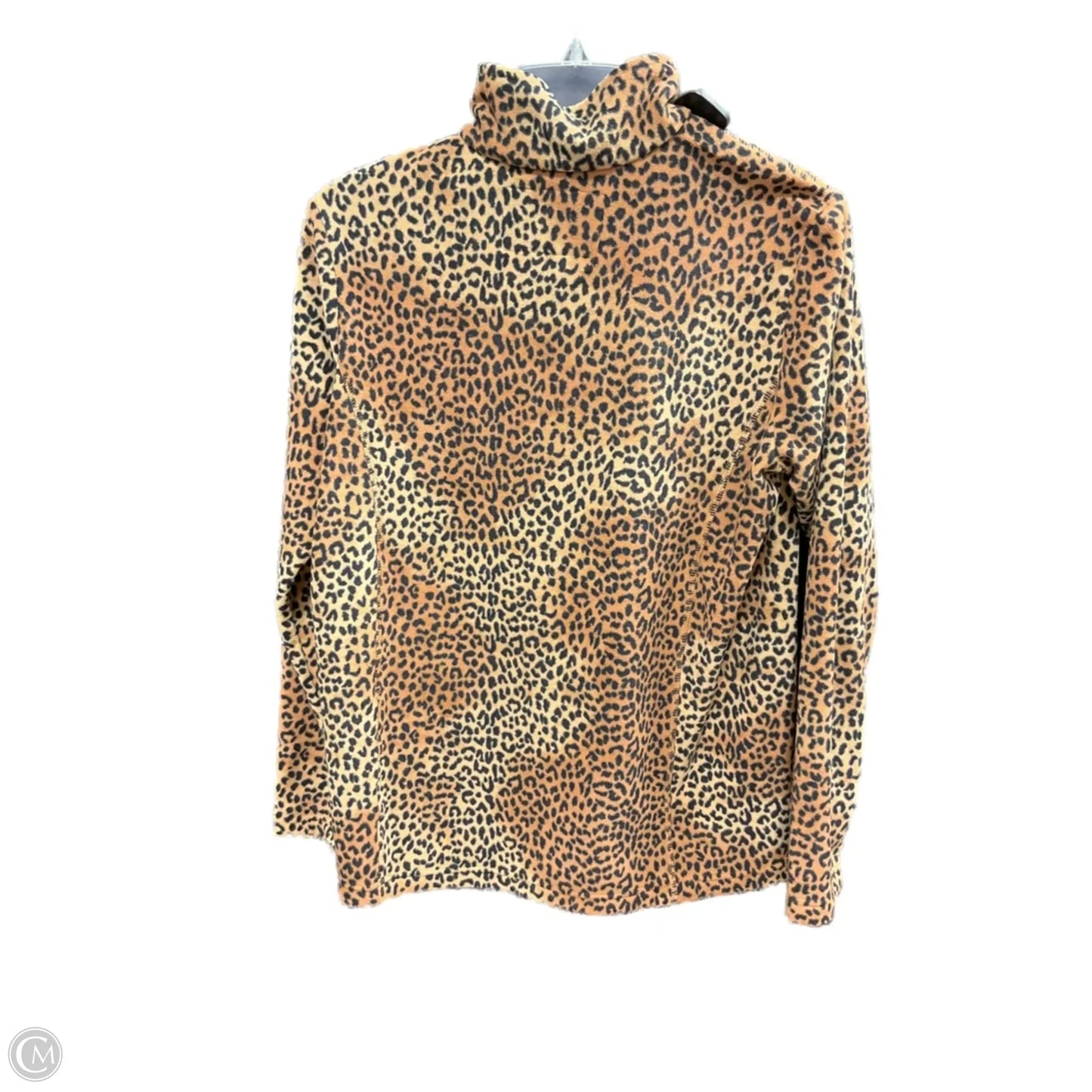 Jacket Fleece By Lands End In Animal Print, Size: M