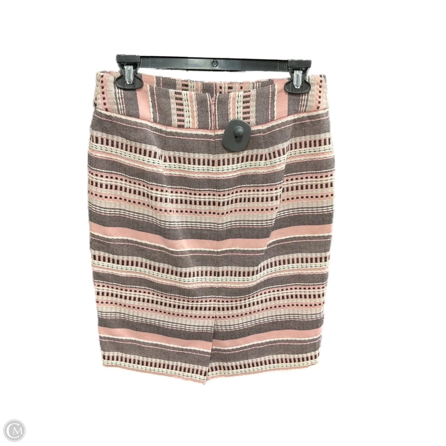 Skirt Mini & Short By Loft In Striped Pattern, Size: 2
