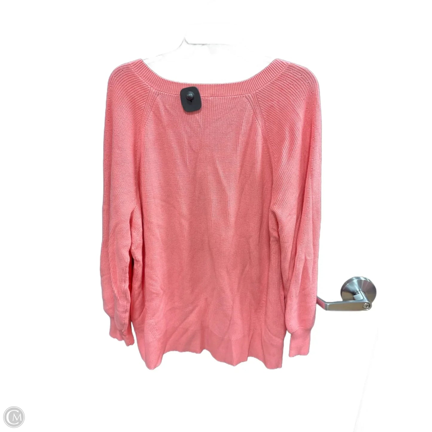 Sweater By Talbots In Peach, Size: 2x