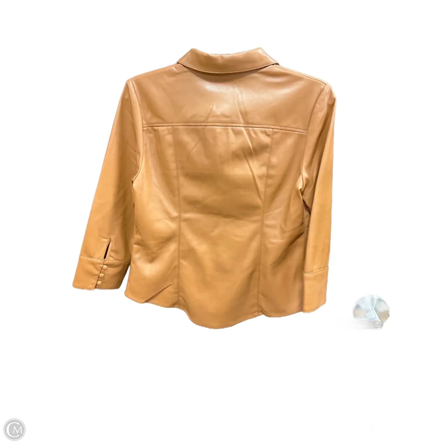 Jacket Shirt By Elie Tahari In Brown, Size: S