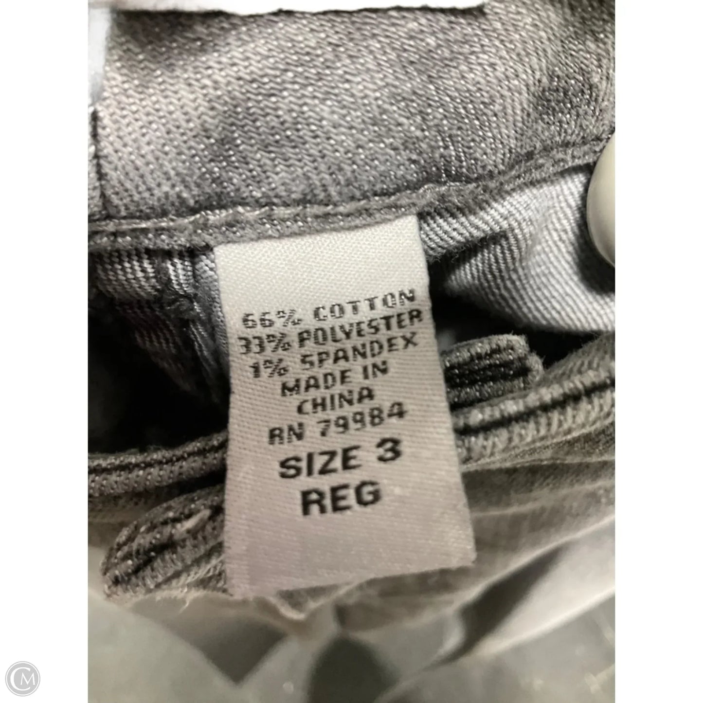 Jeans Straight By Chicos In Grey, Size: 16