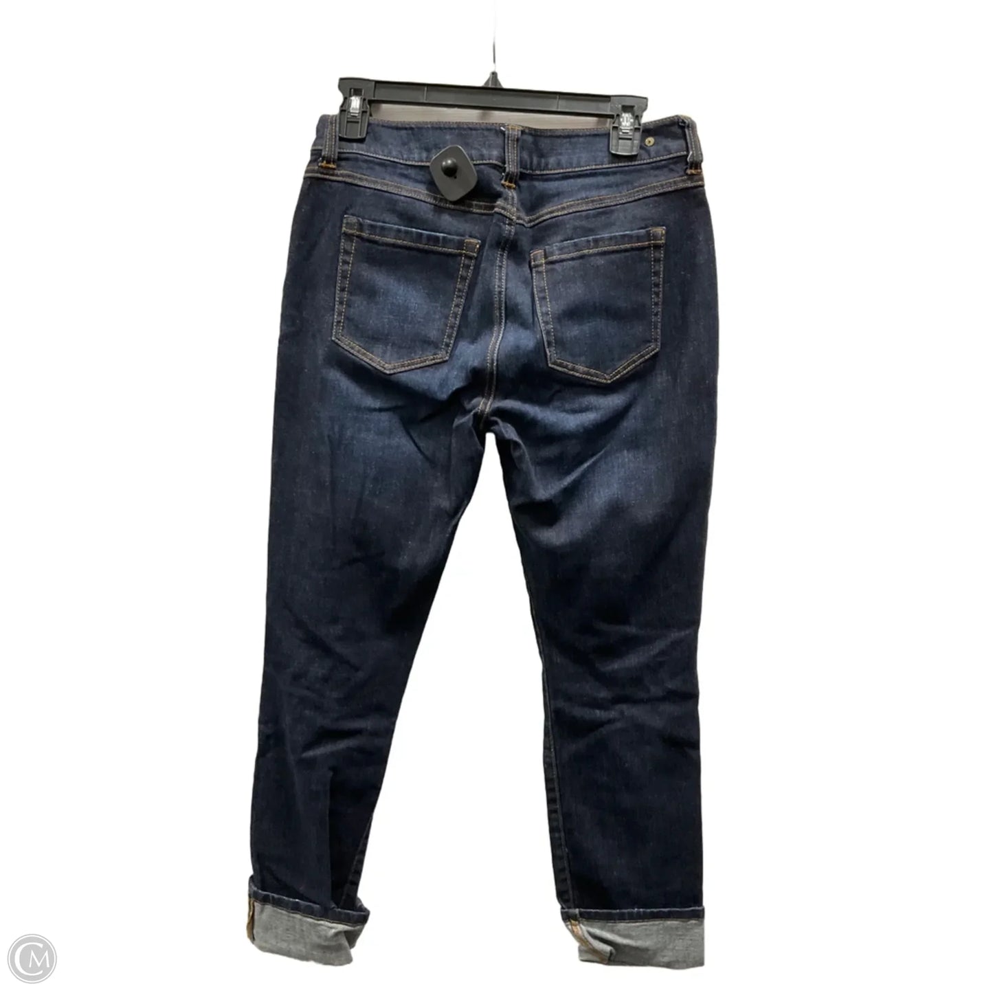 Jeans Straight By Cabi In Blue Denim, Size: 4