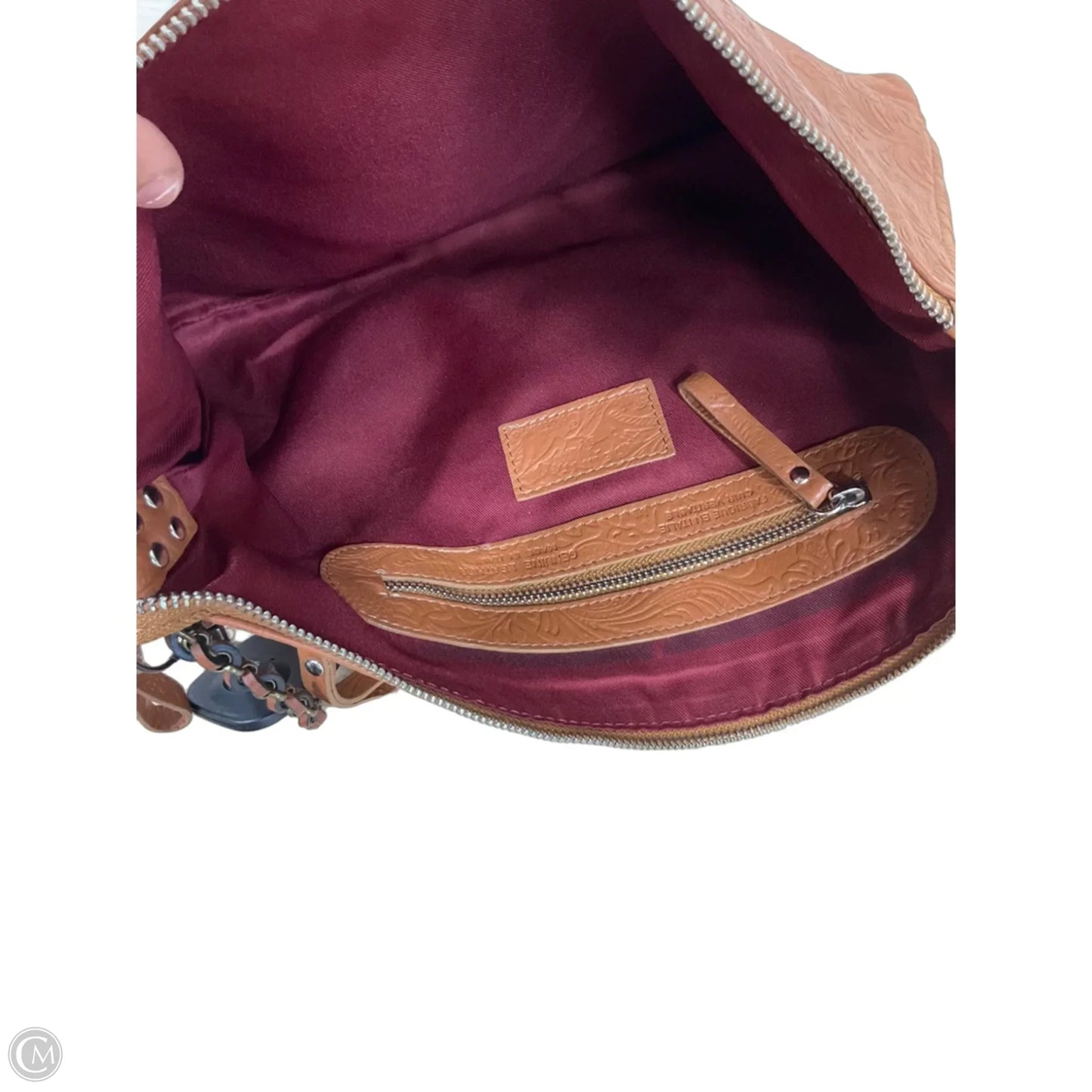 Crossbody Leather By Clothes Mentor, Size: Large