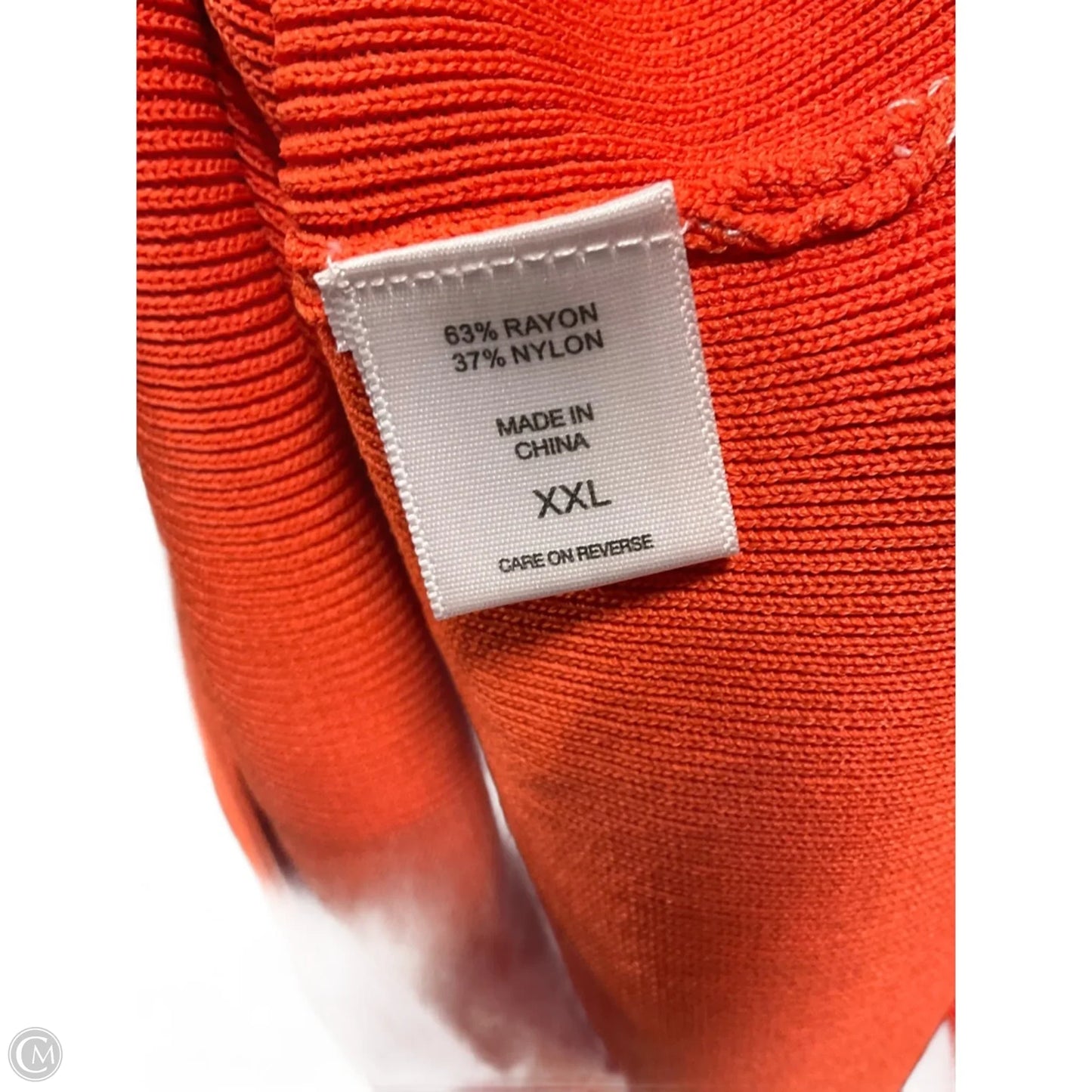 Dress Casual Midi By New York And Co In Orange, Size: Xxl