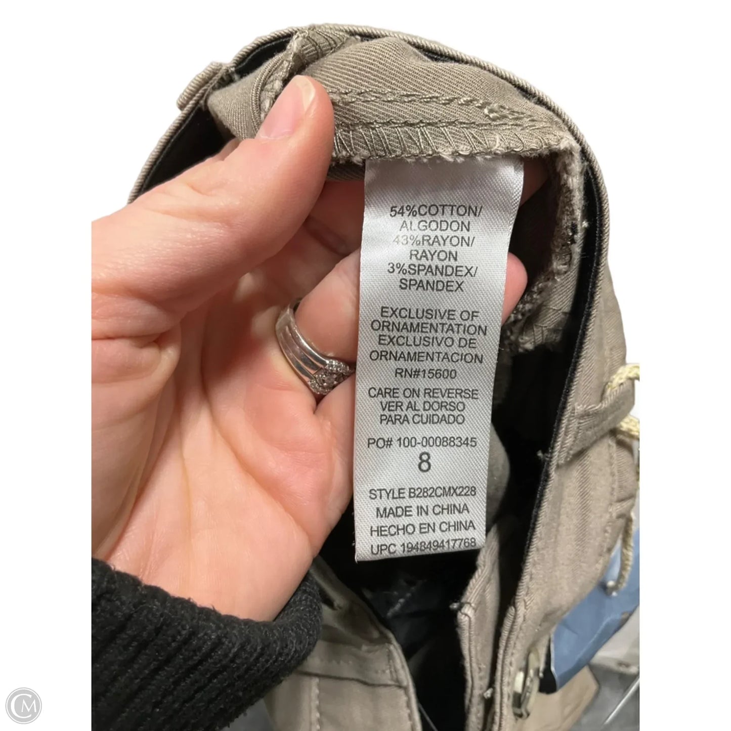 Pants Chinos & Khakis By Democracy In Tan, Size: 8