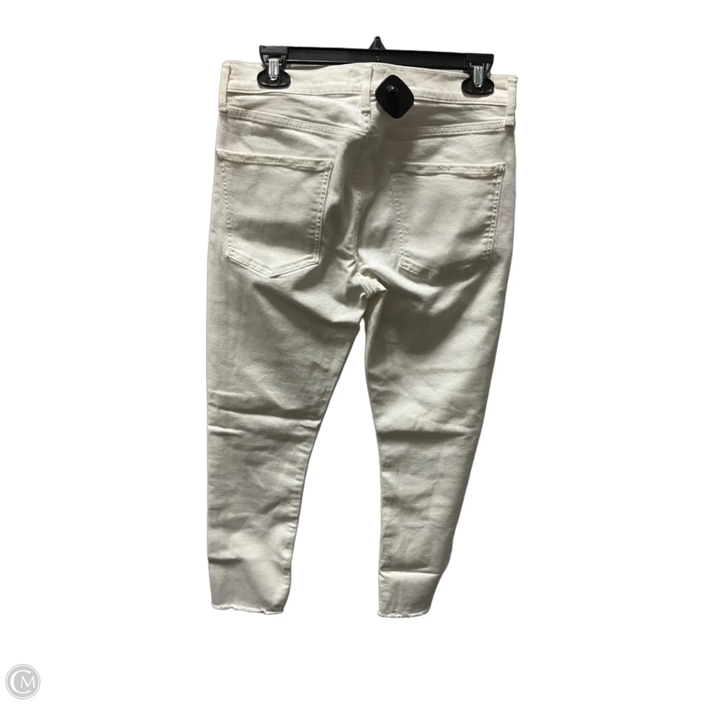 Jeans Skinny By Agolde In White, Size: 8