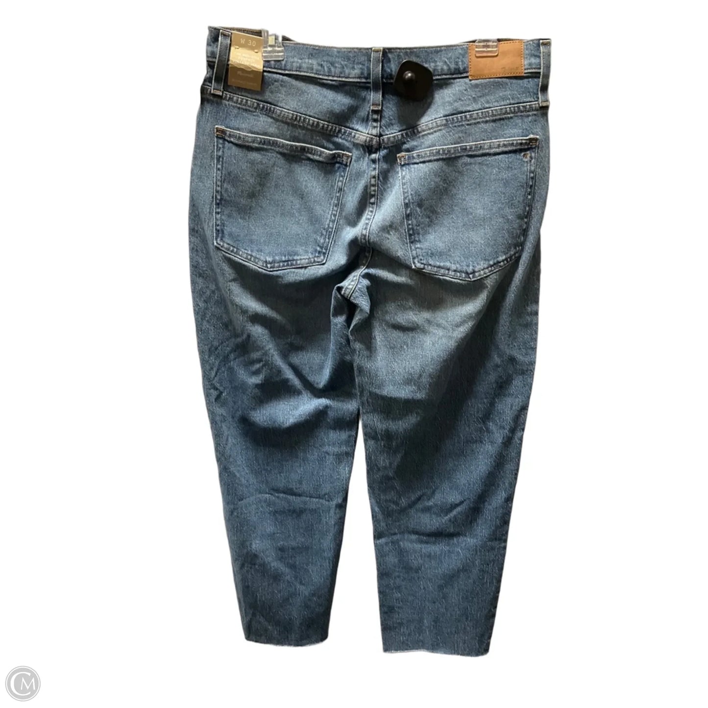 Jeans Straight By Madewell In Blue Denim, Size: 8