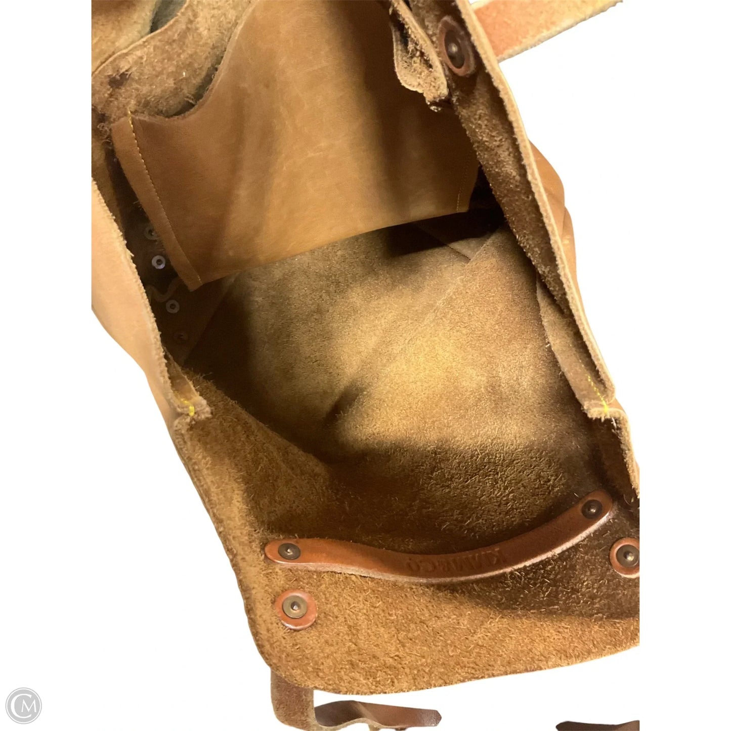 Tote Leather By Clothes Mentor, Size: Large
