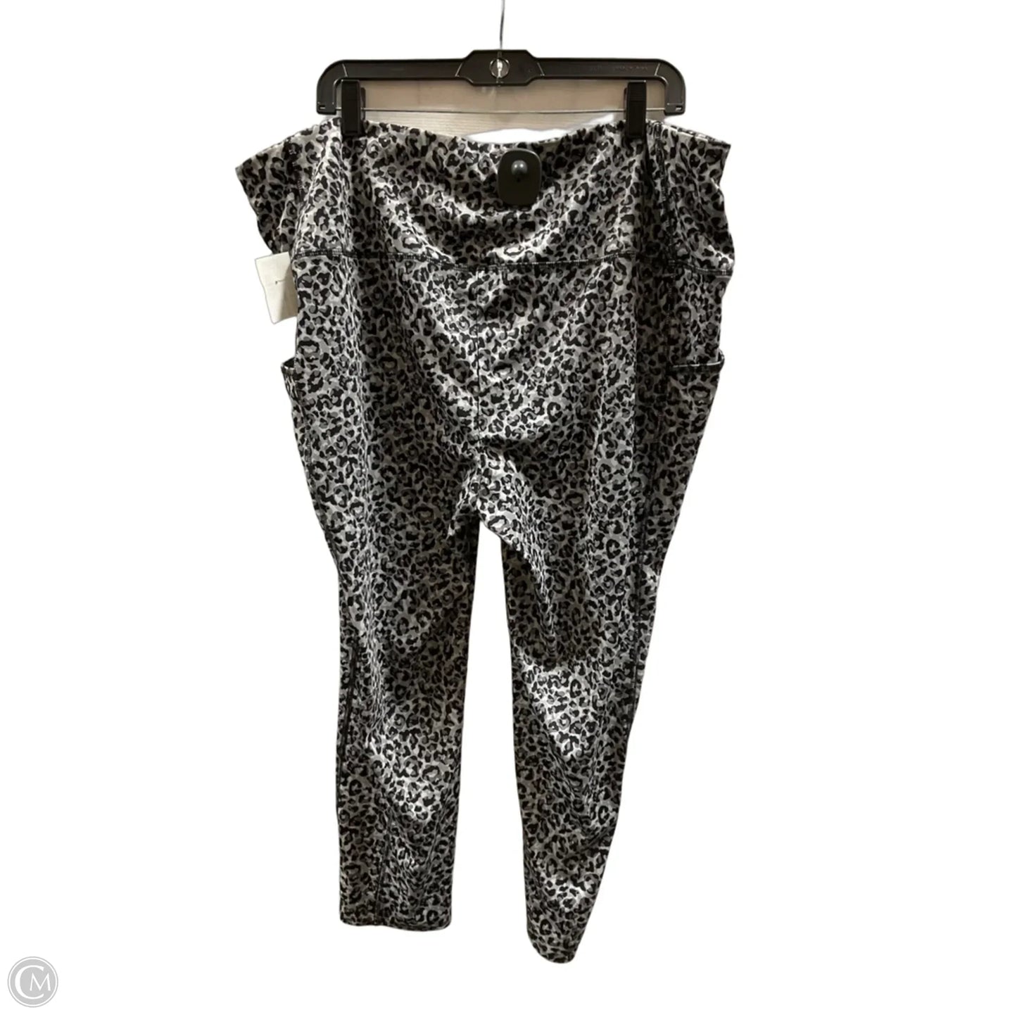 Athletic Leggings By Chicos In Animal Print, Size: Xxl